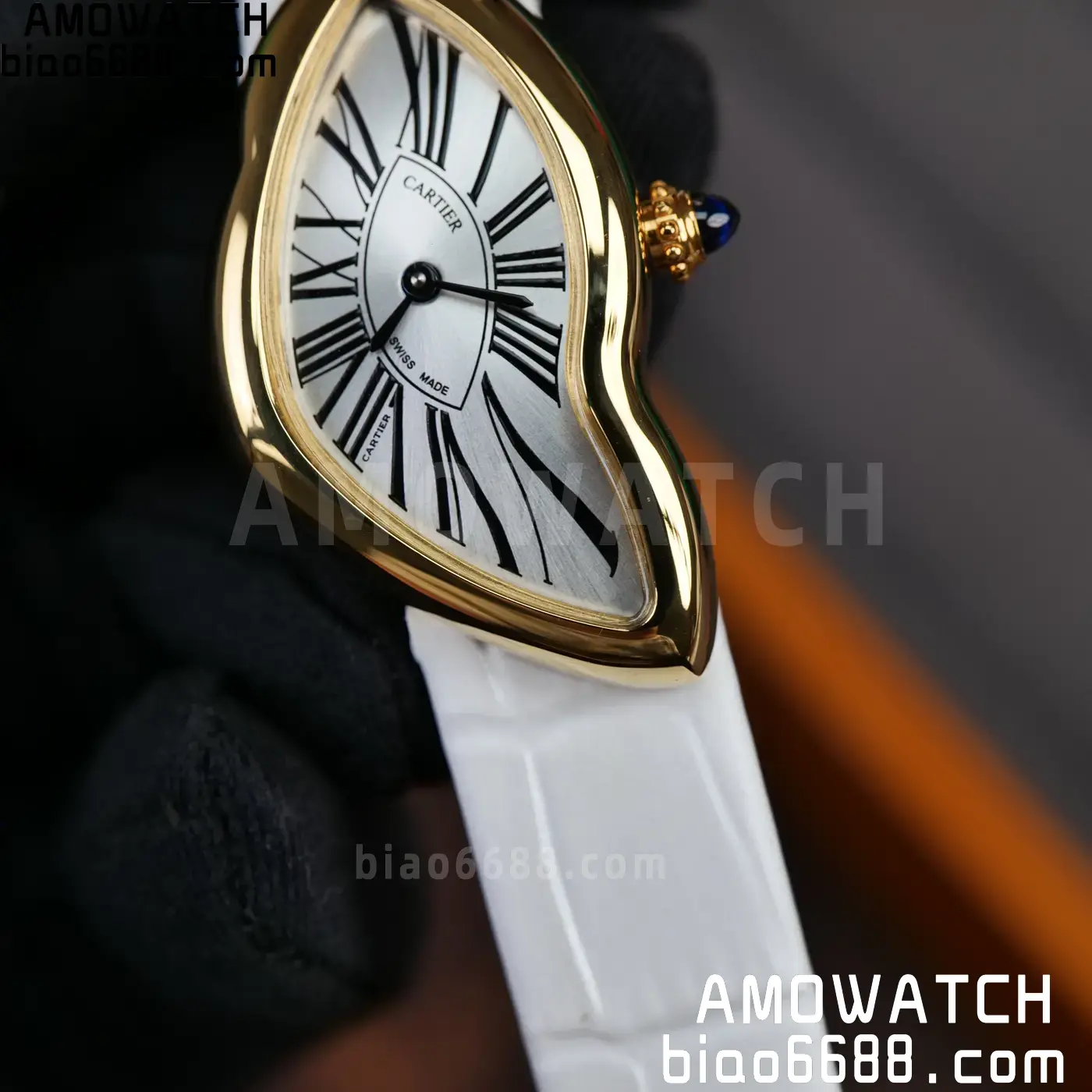 Cartier CRASH 23mm YG White dial Quartz 76 0702a55514f20e1 阿默表行AmoWatch