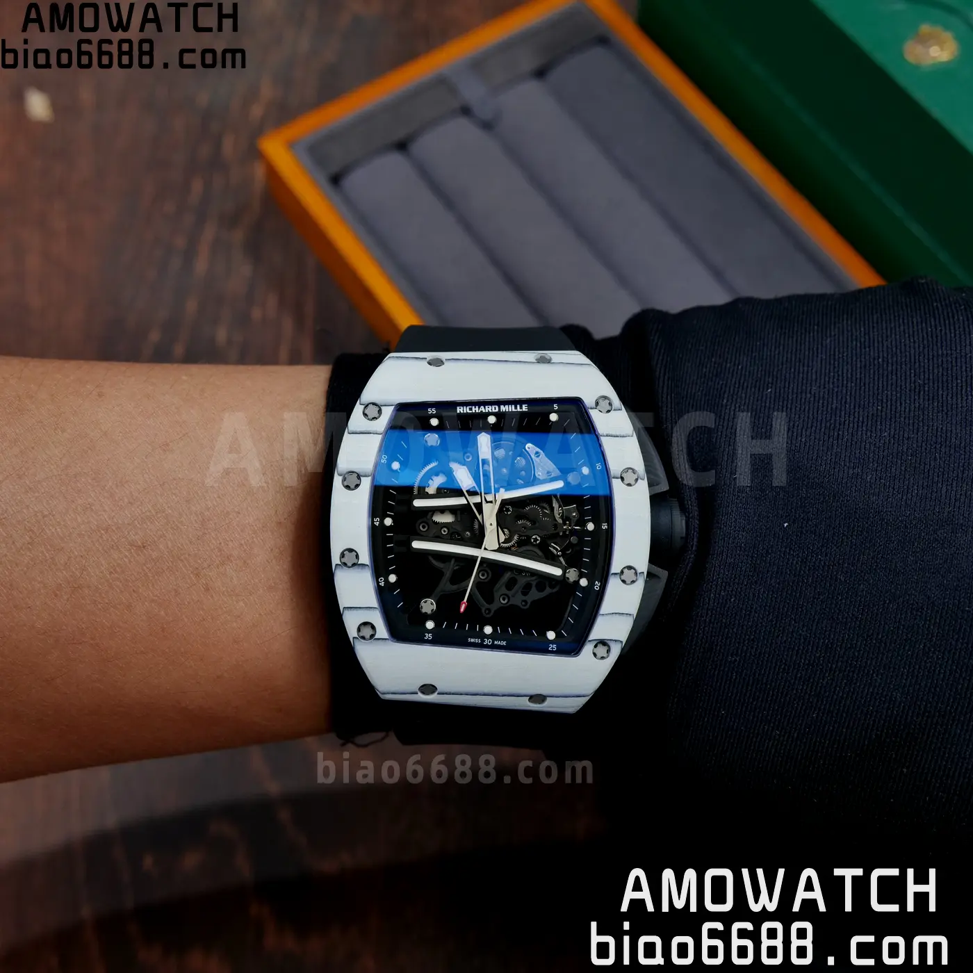 RICHARD MILLE RM61-01 RM6101 A9F 1:1 Best Edition Black Bezel Strap RMUL3 Free Sprung 106 07fbdf079a02935 阿默表行AmoWatch