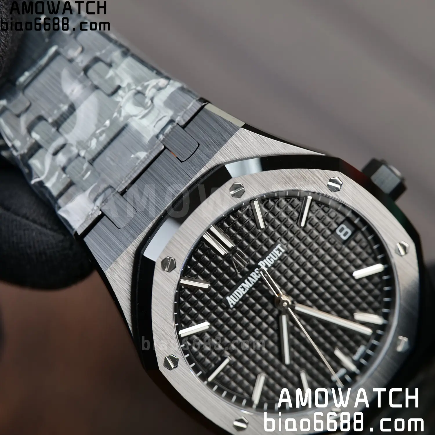 AP Royal Oak 41mm 15500 Black Ceramic ZF 1:1 Best Edition Black Dial on Ceramic Bracelet SA4302 Free Spring 98 0a53b50273772bf AMO Watch