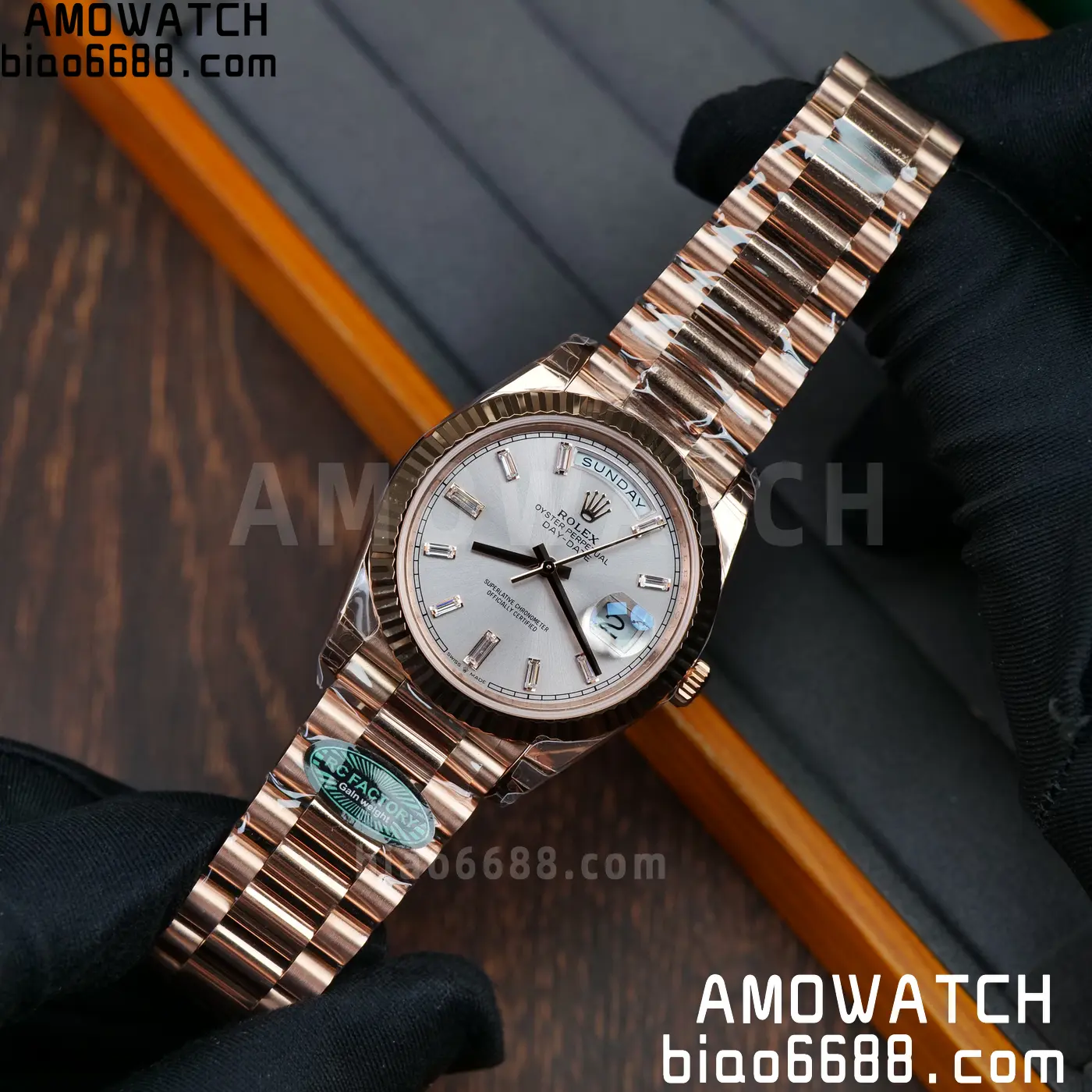 Rolex Day Date 40 RG 228236 RCF 1:1 Best Edition RG Dial on President Bracelet VR3255 (211g) 61 0b1a4b1b33ac505 AMO Watch
