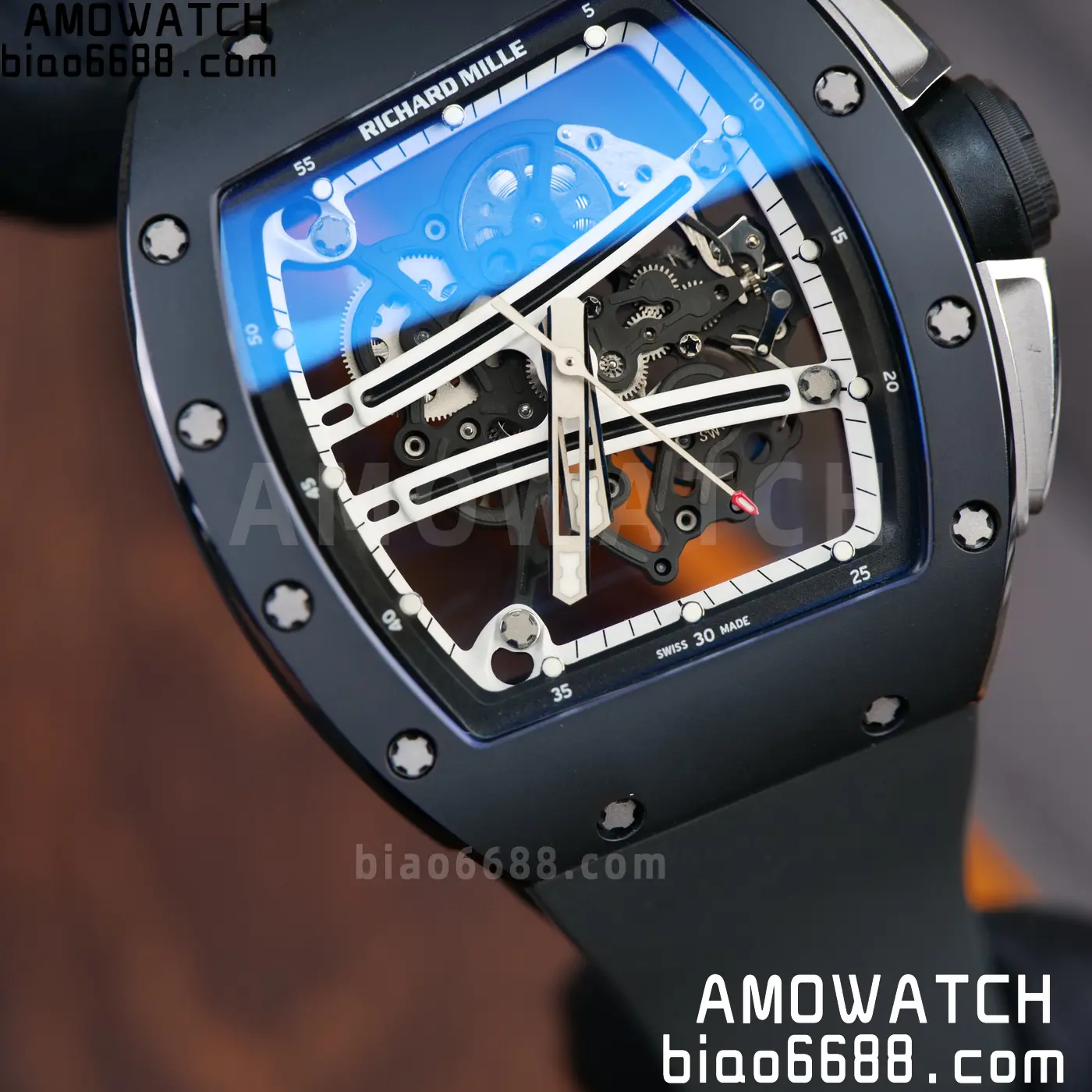 RICHARD MILLE RM61-01 RM6101 A9F 1:1 Best Edition Black Bezel Black Strap RMUL3 Free Sprung 97 0b1bf2ff6d8d7c9 AMO Watch