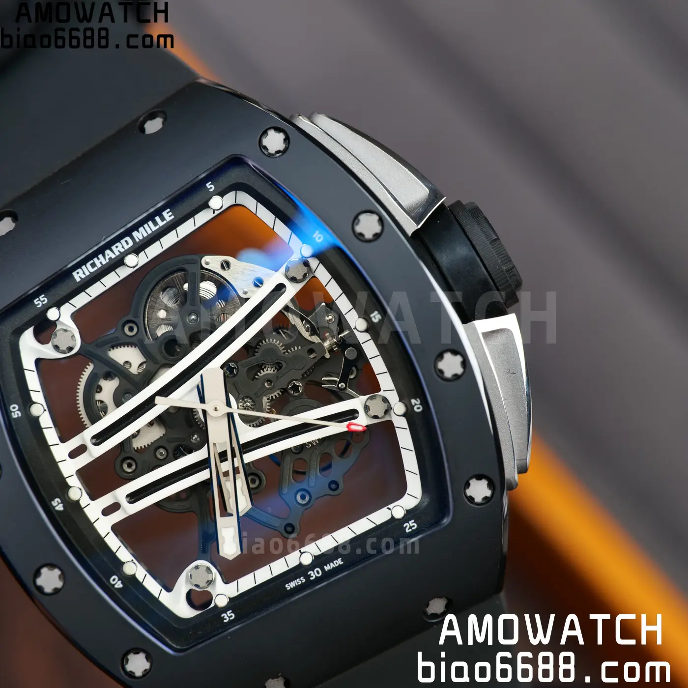 RICHARD MILLE RM61-01 RM6101 A9F 1:1 Best Edition Black Bezel Black Strap RMUL3 Free Sprung 96 0cae40bdfd60848 AMO Watch