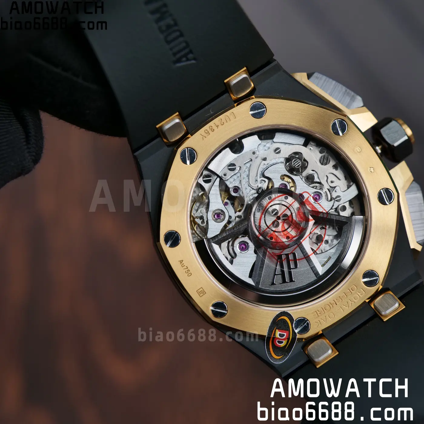 AP Royal Oak Offshore 26420 Black Ceramic DDF 1:1 Best Edition Black/YG Dial on Black Rubber Strap DD4401 Super Clone 94 0d41ae118140ebb AMO Watch