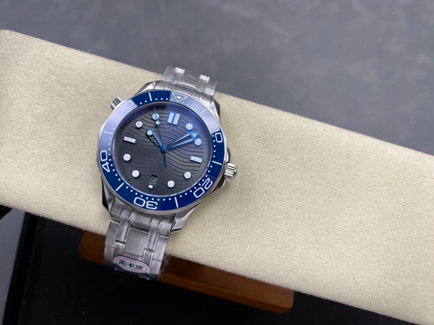 OMEGA Seamaster Diver 300M SS ORF 1:1 Best Edition Blue Ceramic Gray Dial on SS Bracelet (Free Spring) 34 0edb7604a085d15 AMO Watch