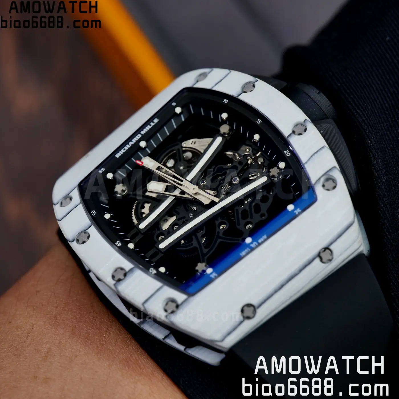 RICHARD MILLE RM61-01 RM6101 A9F 1:1 Best Edition Black Bezel Strap RMUL3 Free Sprung 100 102a532120e57ba 阿默表行AmoWatch