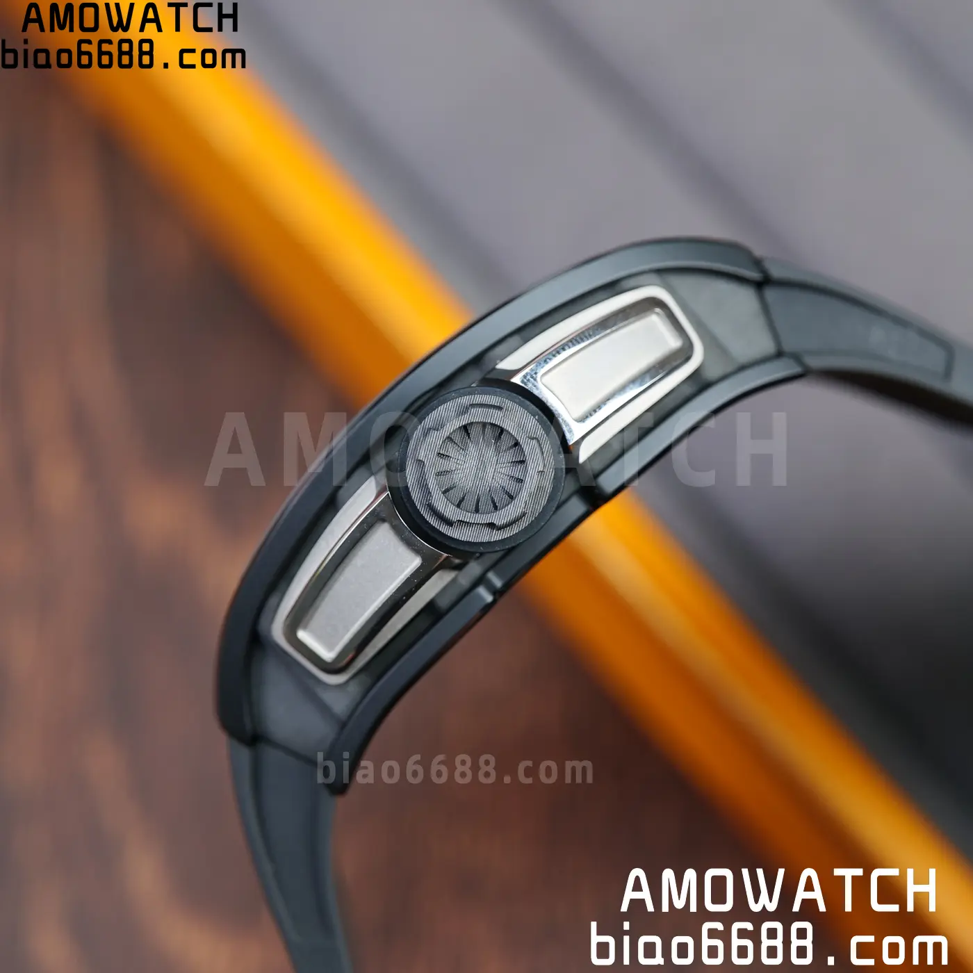 RICHARD MILLE RM61-01 RM6101 A9F 1:1 Best Edition Black Bezel Black Strap RMUL3 Free Sprung 91 1124e55e8d8a1e1 AMO Watch