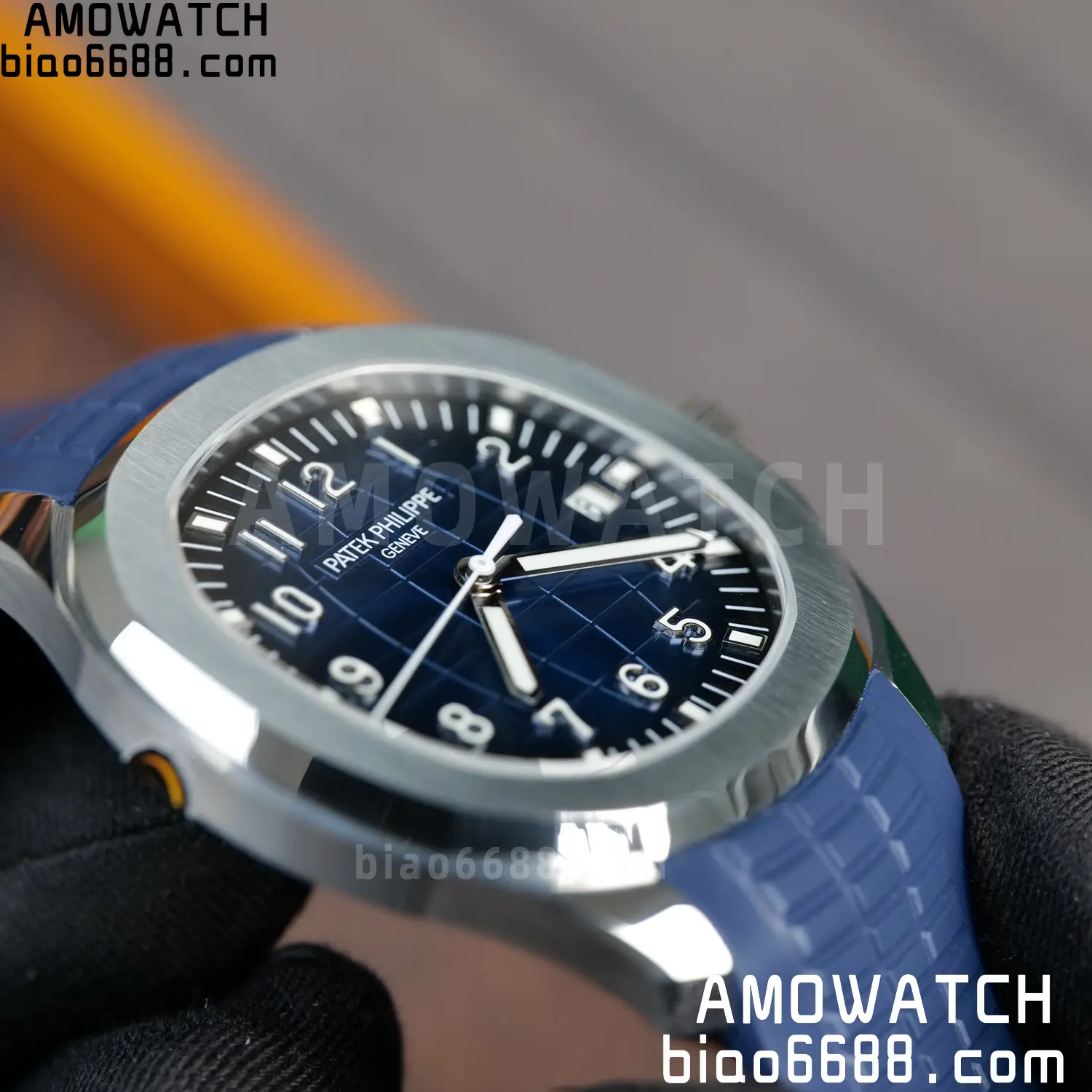 PP Aquanaut 5168G 42mm SS WSF 1:1 Best Edition Blue Dial On Blue Rubber Strap Super Clone DD330 Weighted 150g 85 1409a78d424866c AMO Watch