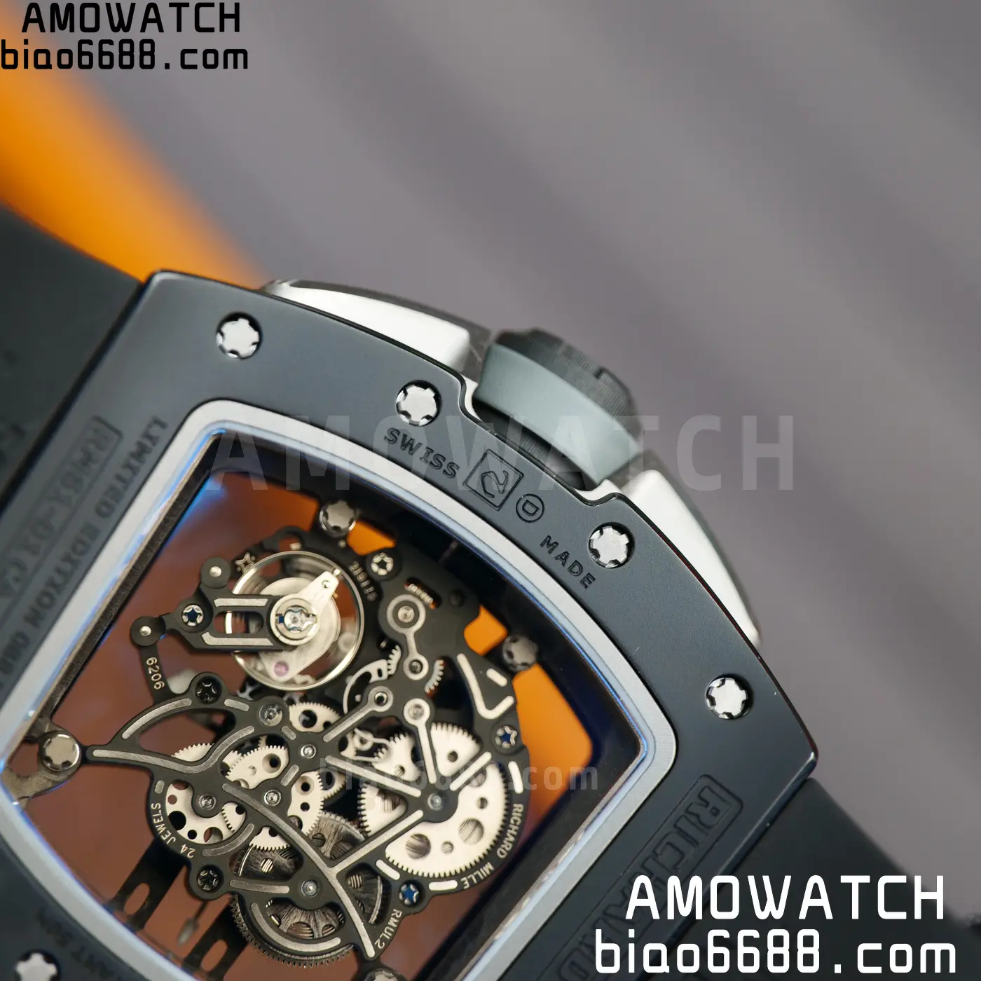 RICHARD MILLE RM61-01 RM6101 A9F 1:1 Best Edition Black Bezel on Black Rubber Strap RMUL3 Free Sprung 76 154e02a2fe4c5b2 阿默表行AmoWatch