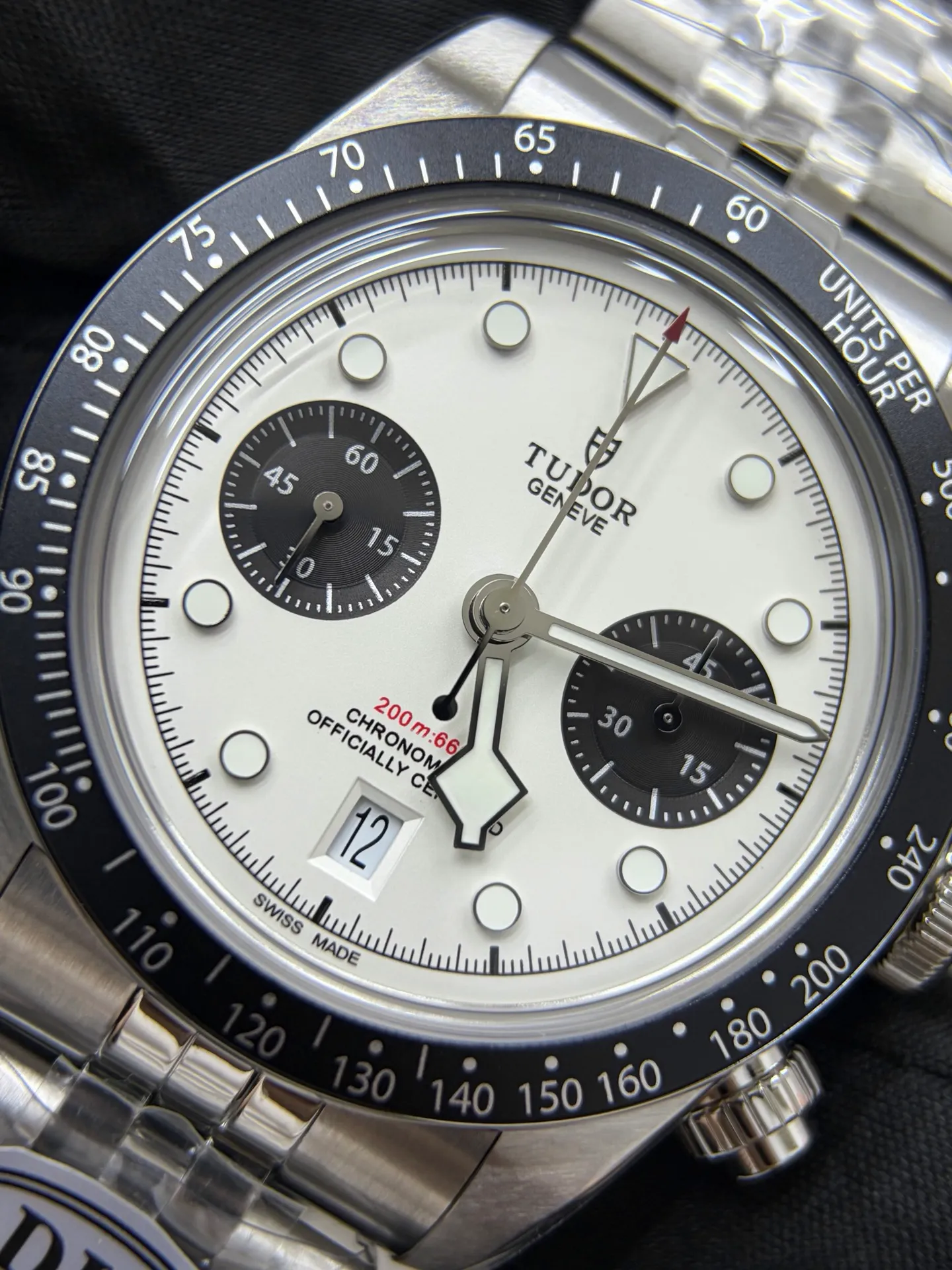 Tudor Black Bay Chrono SS DIF 1:1 Best Edition White Dial on SS Bracelet DD7750 25 1696f86d0c490dc AMO Watch