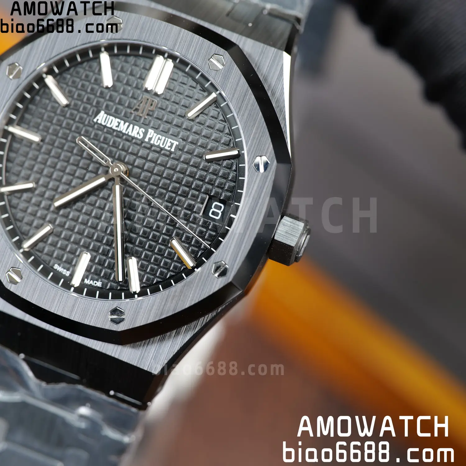 AP Royal Oak 41mm 15500 Black Ceramic ZF 1:1 Best Edition Black Dial on Ceramic Bracelet SA4302 Free Spring 95 1a55959fa72555a AMO Watch