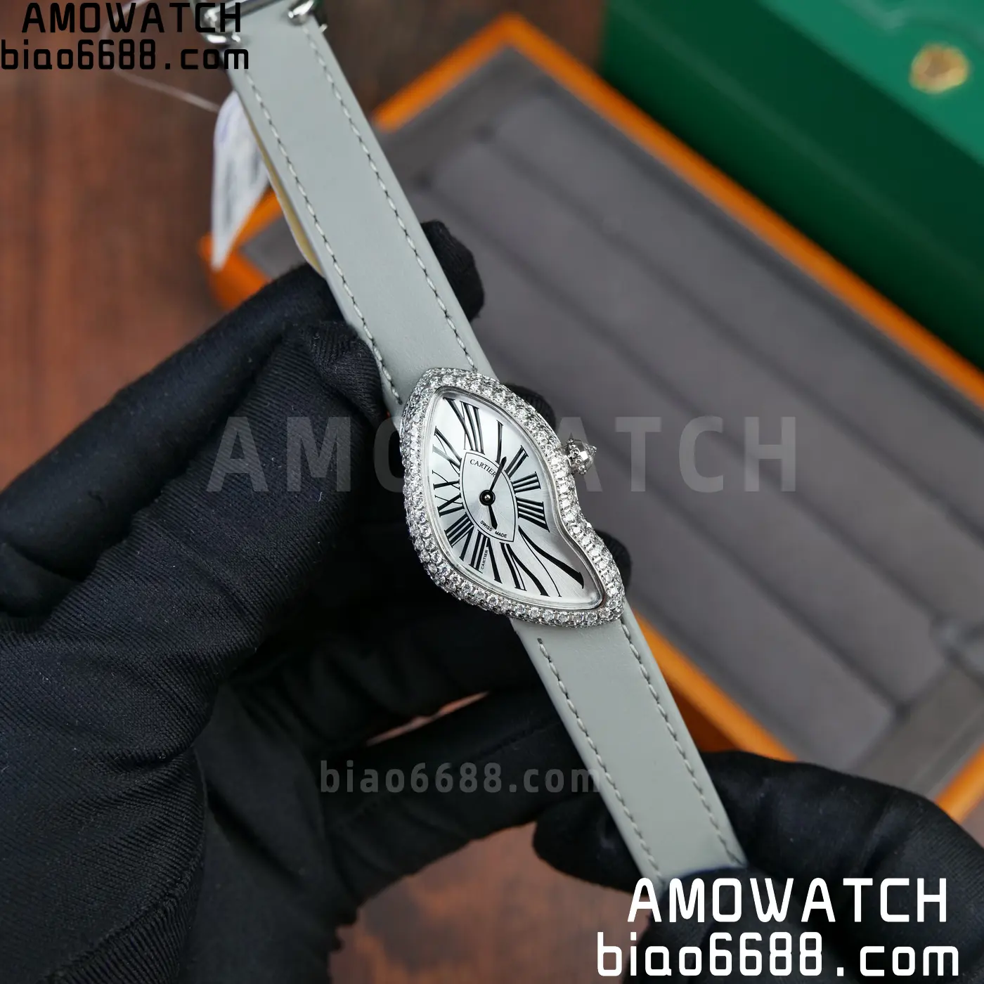 Cartier CRASH 23mm SS White dial Quartz 52 1ad637cd1cd214d 阿默表行AmoWatch