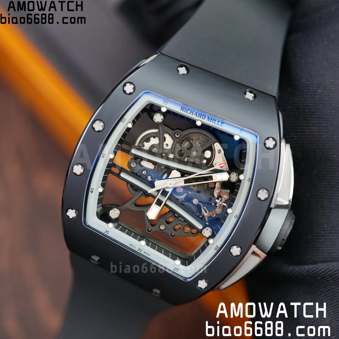 RICHARD MILLE RM61-01 RM6101 A9F 1:1 Best Edition Black Bezel on Black Rubber Strap RMUL3 Free Sprung 72 1e816da04c24315 阿默表行AmoWatch