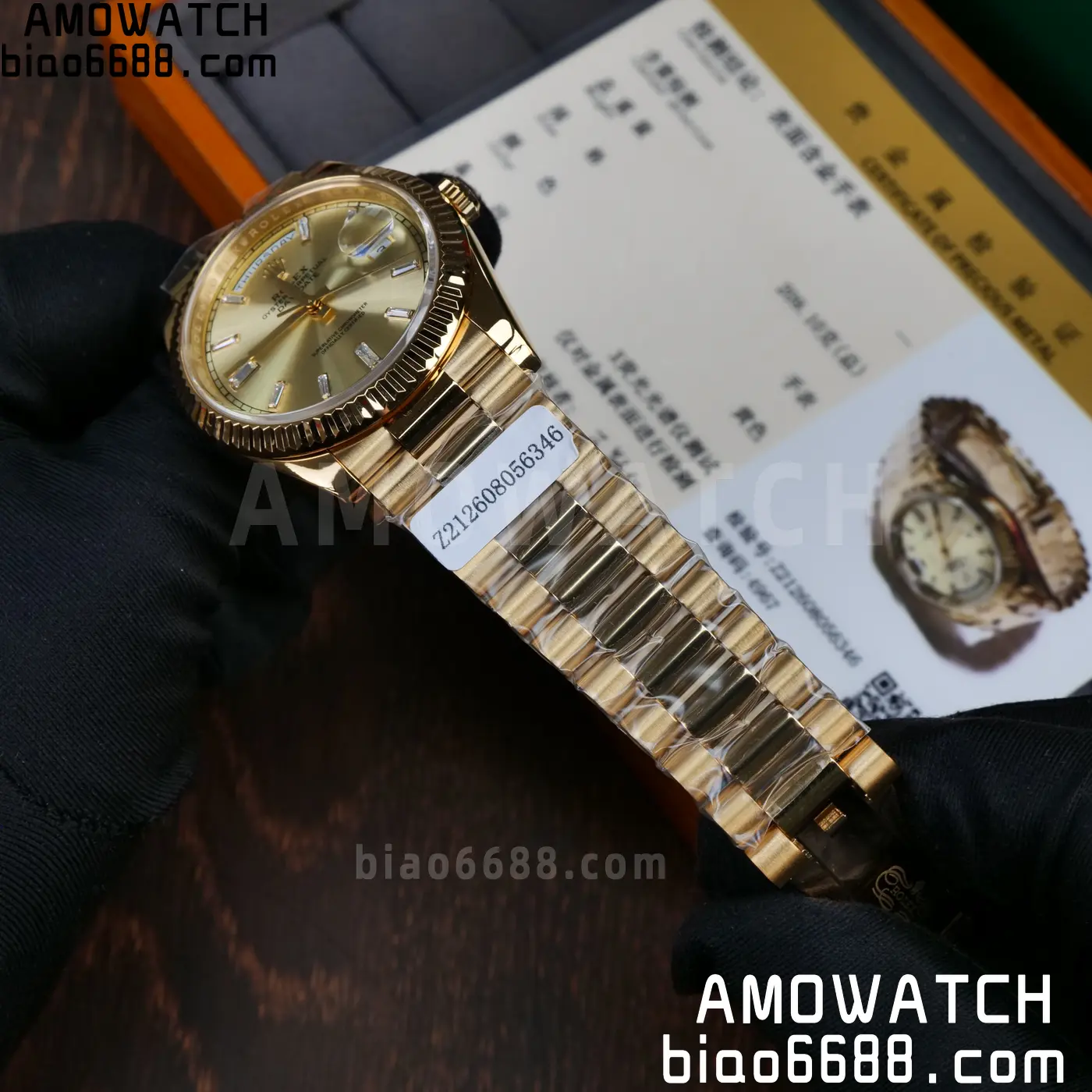 Custom Made Rolex Day Date 40 YG CBDF 1:1 Best Edition (Weighted) 64 21b90990b66debe AMO Watch