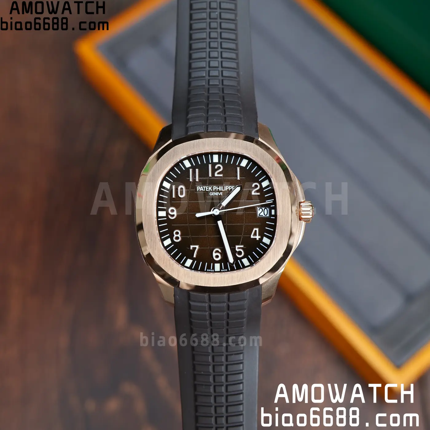 PP Aquanaut 5167R 40mm RG WSF 1:1 Best Edition Brown Dial On Brown Strap Super Clone DD330 Weighted 136g 87 222dfb1b51443da AMO Watch