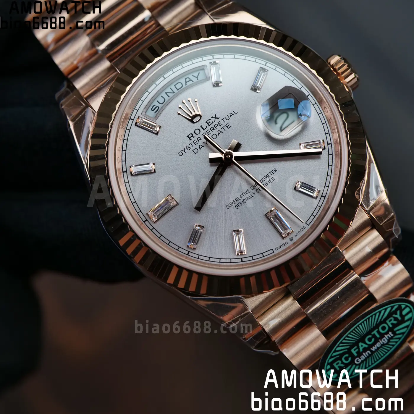Rolex Day Date 40 RG 228236 RCF 1:1 Best Edition RG Dial on President Bracelet VR3255 (211g) 72 236f016bd3ee6c2 AMO Watch