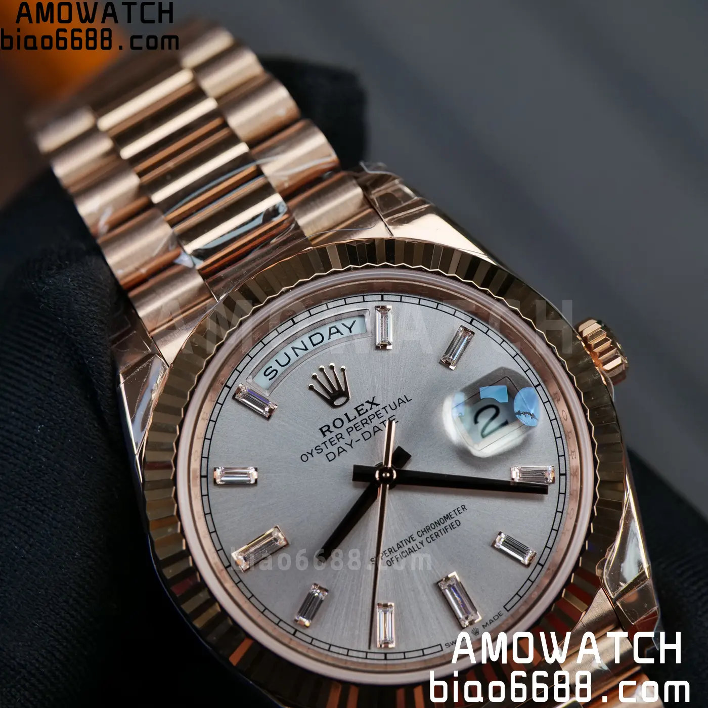 Rolex Day Date 40 RG 228236 RCF 1:1 Best Edition RG Dial on President Bracelet VR3255 (211g) 74 24a7cad653e501b AMO Watch