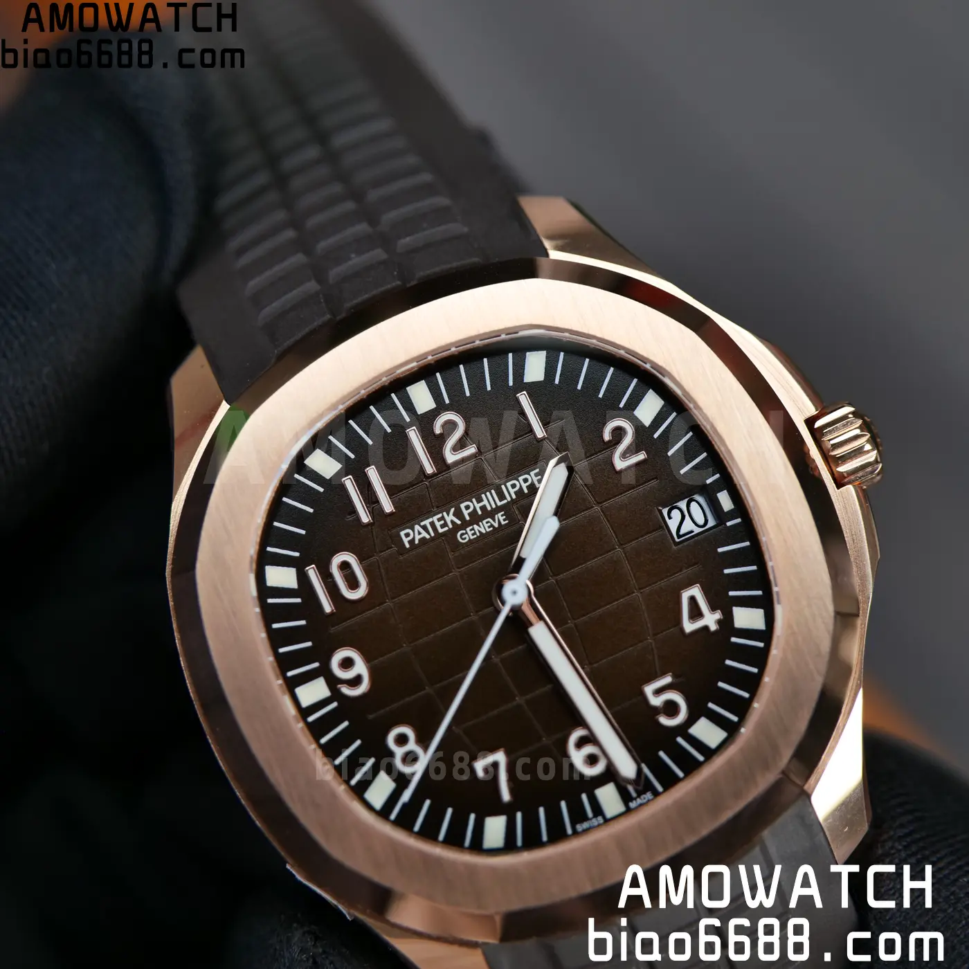 PP Aquanaut 5167R 40mm RG WSF 1:1 Best Edition Brown Dial On Brown Strap Super Clone DD330 Weighted 136g 100 273bc2509674a4b AMO Watch