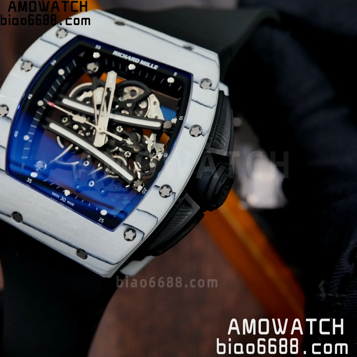 RICHARD MILLE RM61-01 RM6101 A9F 1:1 Best Edition Black Bezel Strap RMUL3 Free Sprung 83 2ad4ac6008e8f1a 阿默表行AmoWatch