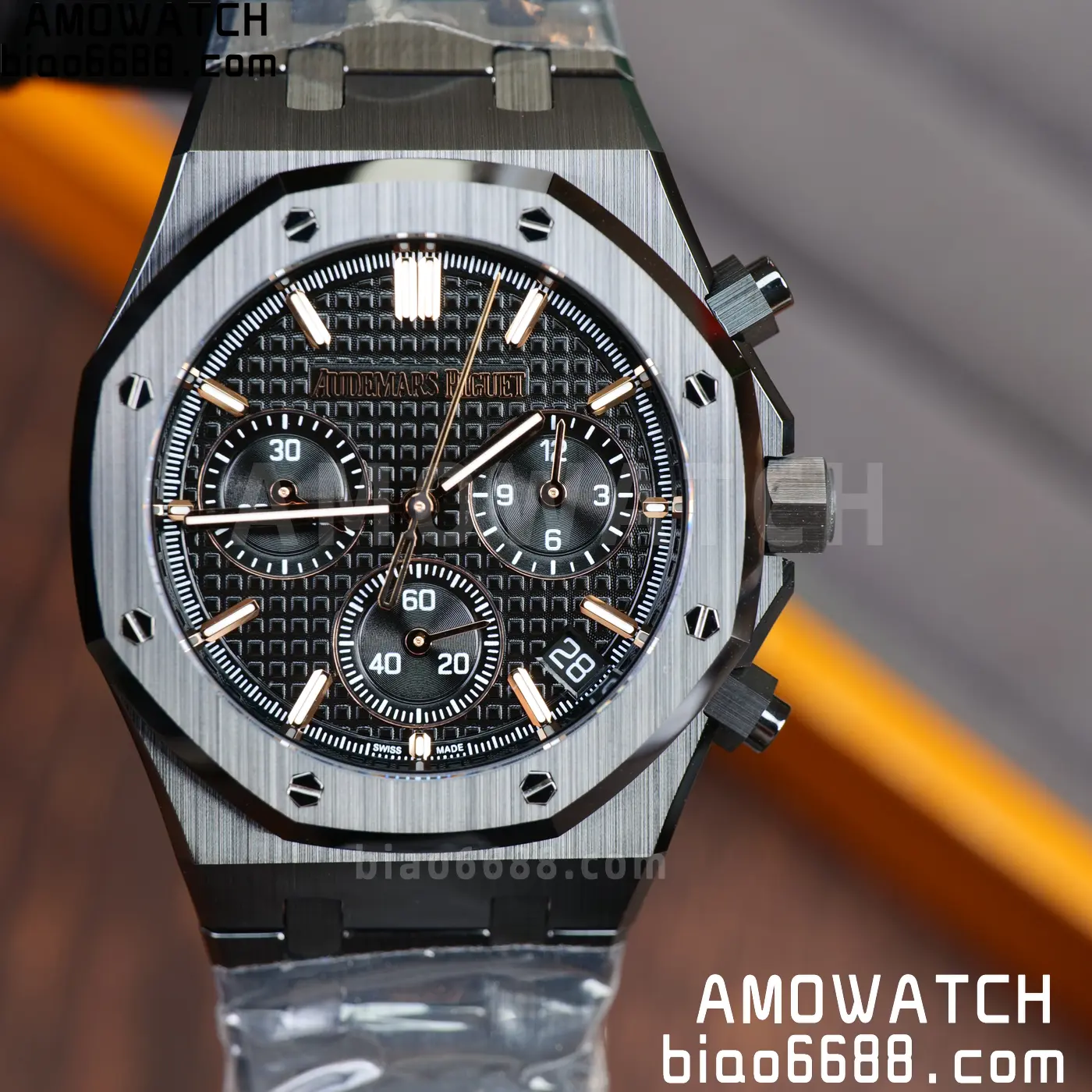 AP Royal Oak Chrono 26240 Black Ceramic ZF 1:1 Best Edition on Ceramic Bracelet SA4401 Super Clone V2 (Free Sprung) 71 2b0b4efebb223d5 AMO Watch