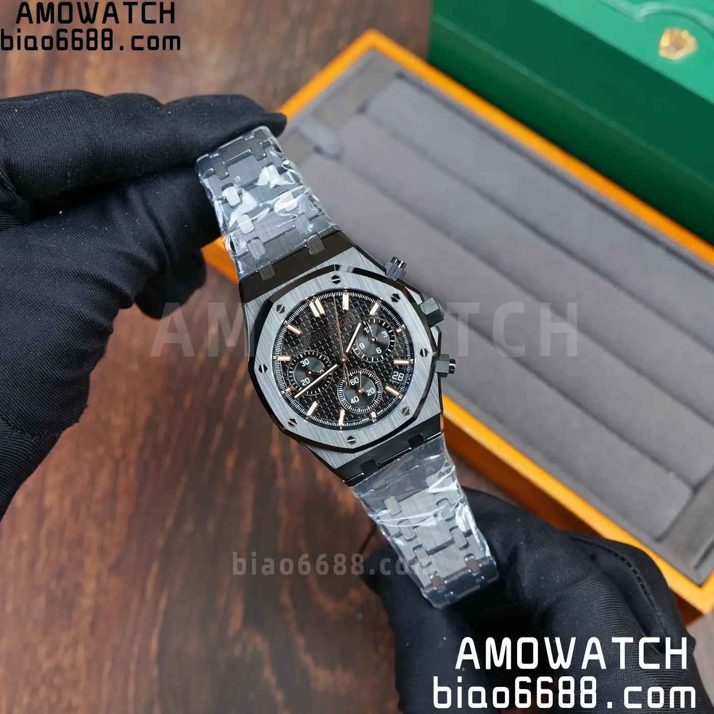 AP Royal Oak Chrono 26240 Black Ceramic ZF 1:1 Best Edition on Ceramic Bracelet SA4401 Super Clone V2 (Free Sprung) 63 2b3692bc6bd3ea0 AMO Watch
