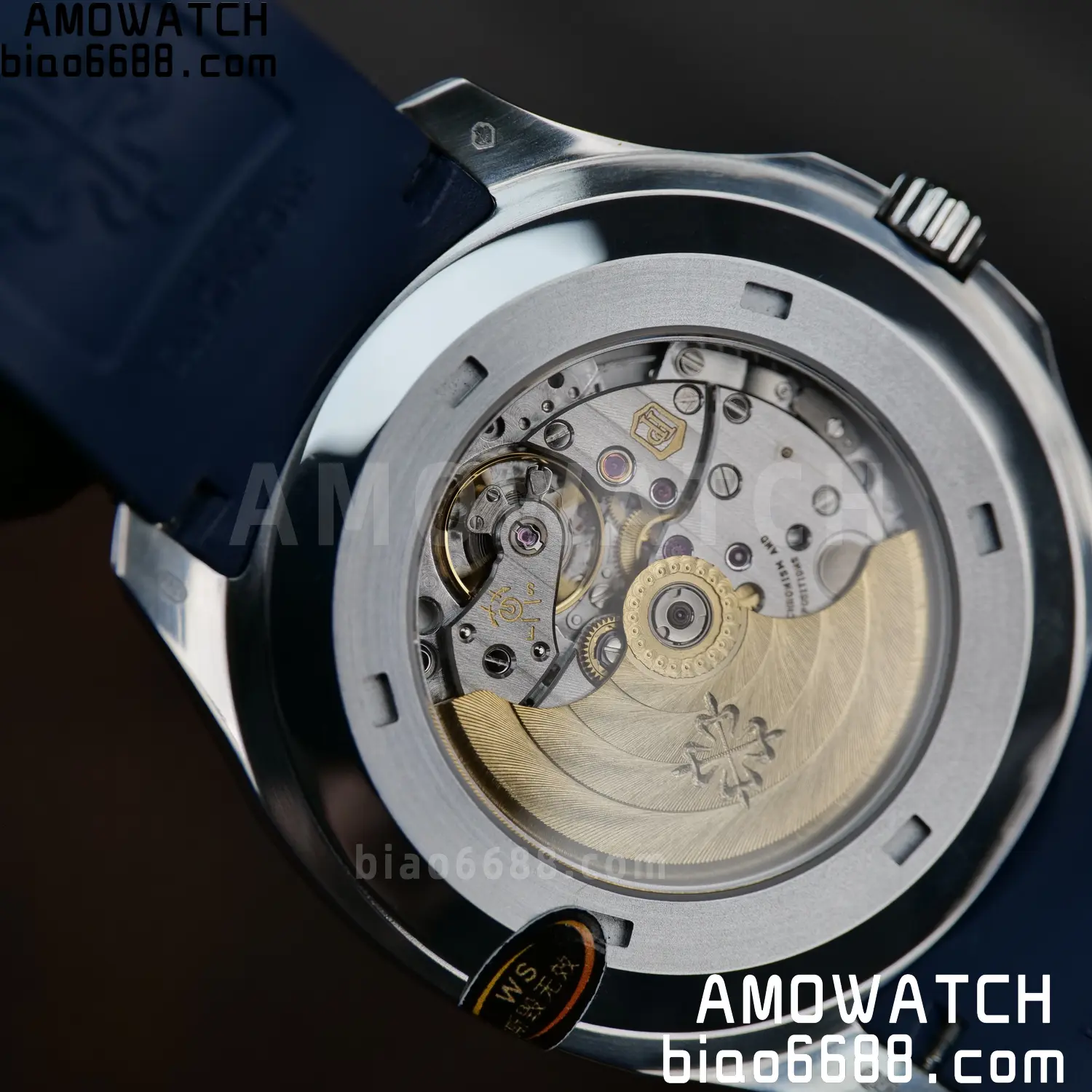PP Aquanaut 5168G 42mm SS WSF 1:1 Best Edition Blue Dial On Blue Rubber Strap Super Clone DD330 Weighted 150g 93 2cc3fc102409c03 AMO Watch