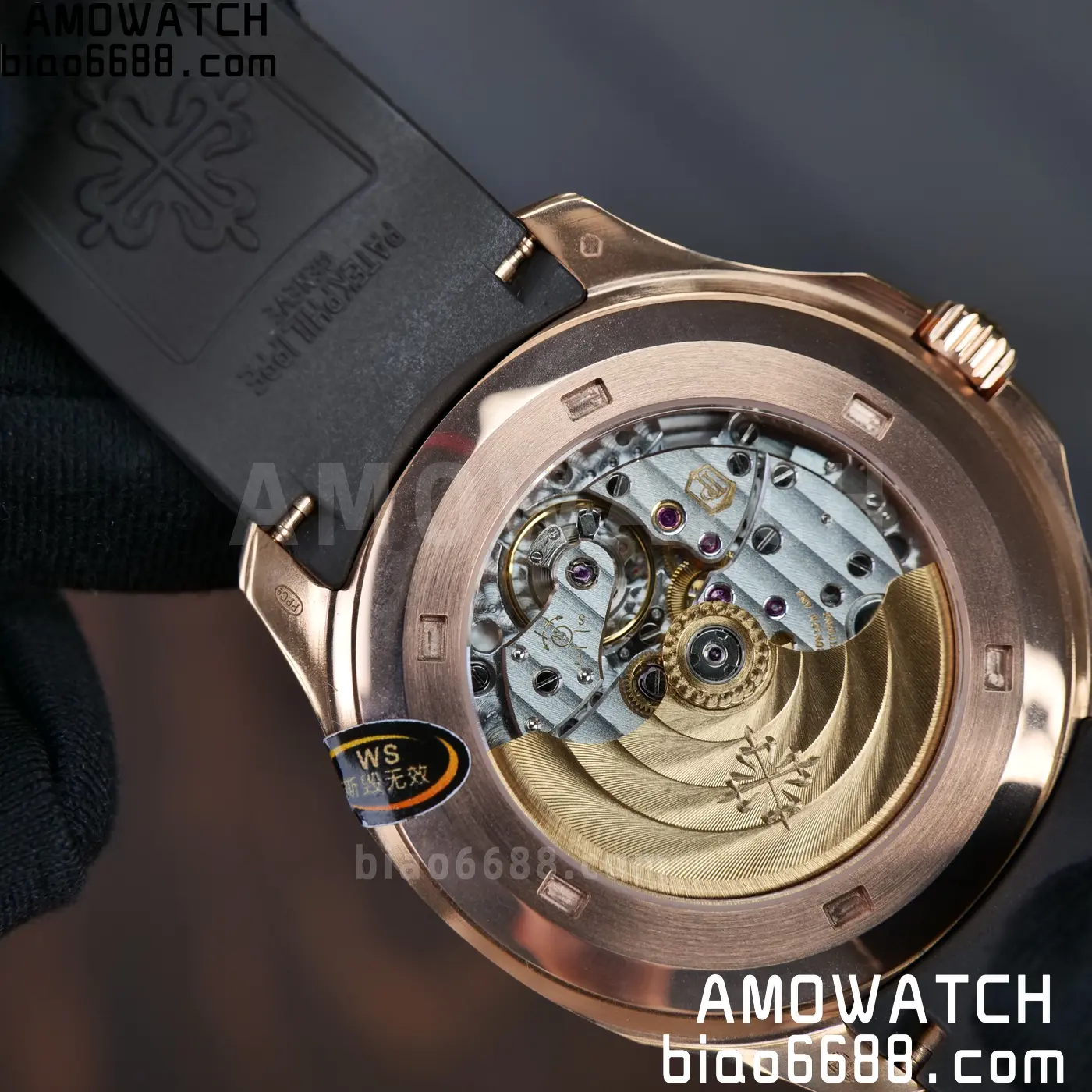 PP Aquanaut 5167R 40mm RG WSF 1:1 Best Edition Brown Dial On Brown Strap Super Clone DD330 Weighted 136g 108 2d6e7e99daa71b3 AMO Watch