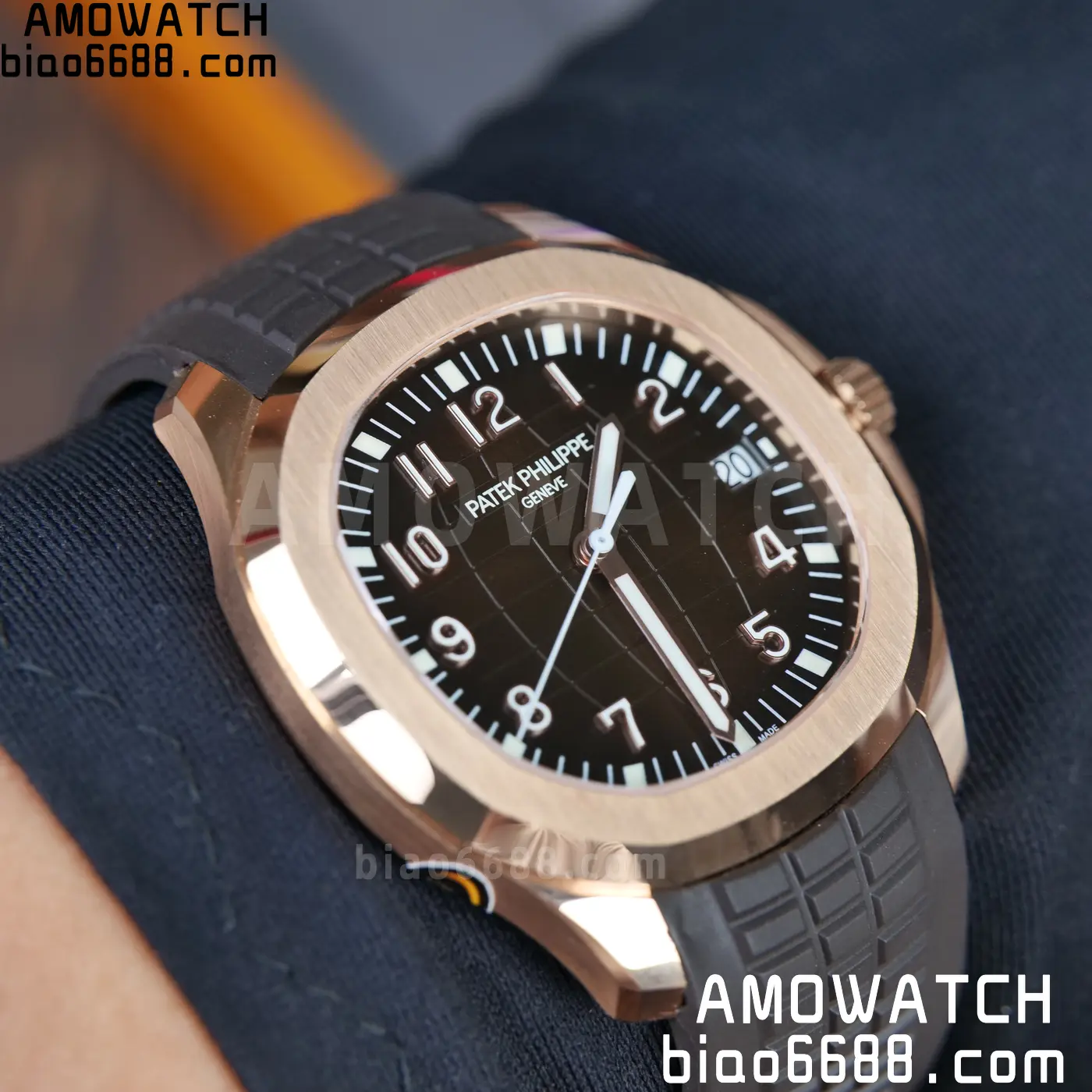 PP Aquanaut 5167R 40mm RG WSF 1:1 Best Edition Brown Dial On Brown Strap Super Clone DD330 Weighted 136g 119 2de2df6792a7b4f AMO Watch
