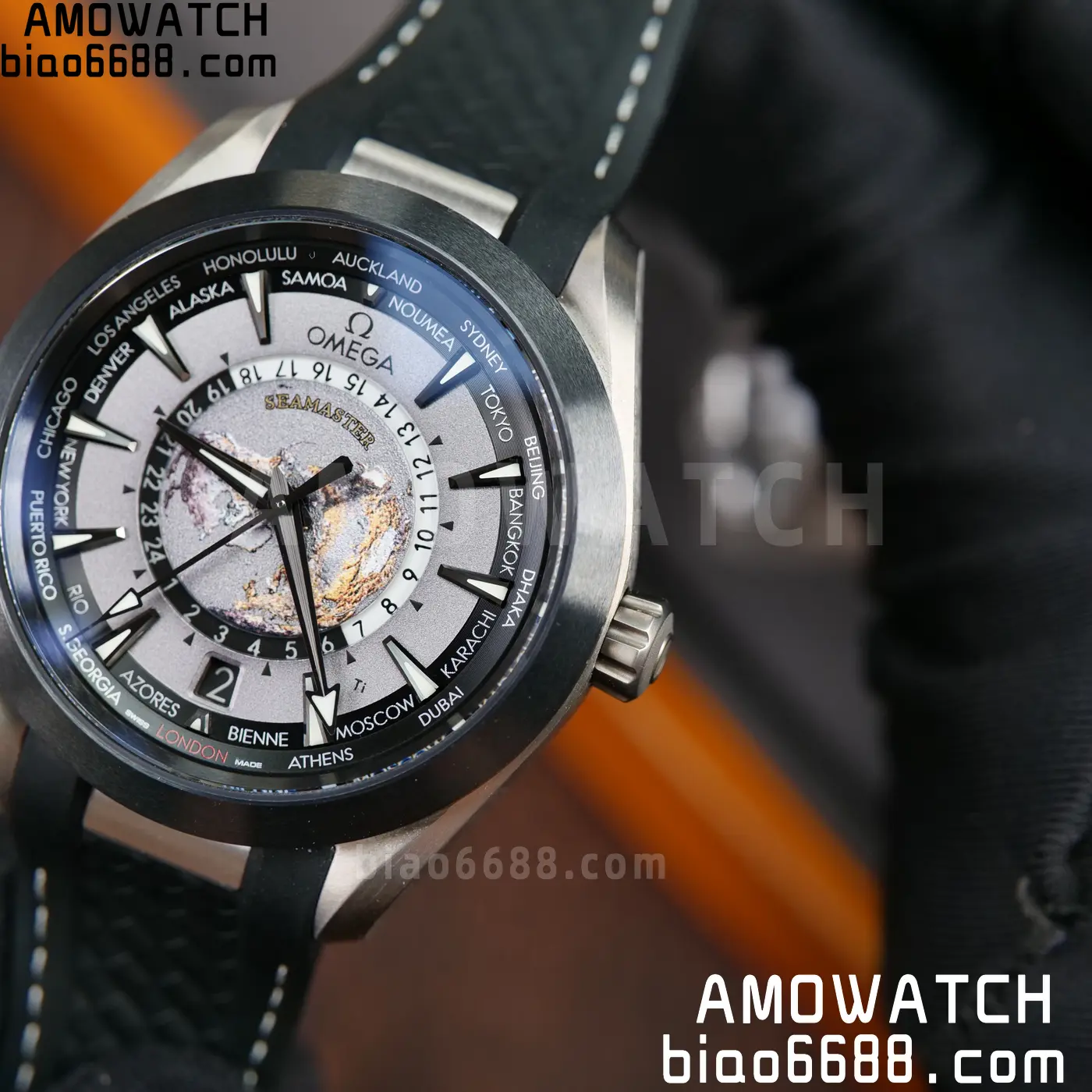 OMEGA Aqua Terra GMT Worldtimer 43mm Titanium VSF 1:1 Best Edition on SS Bracelet A8938 Super Clone 71 30e77566881b6c2 AMO Watch
