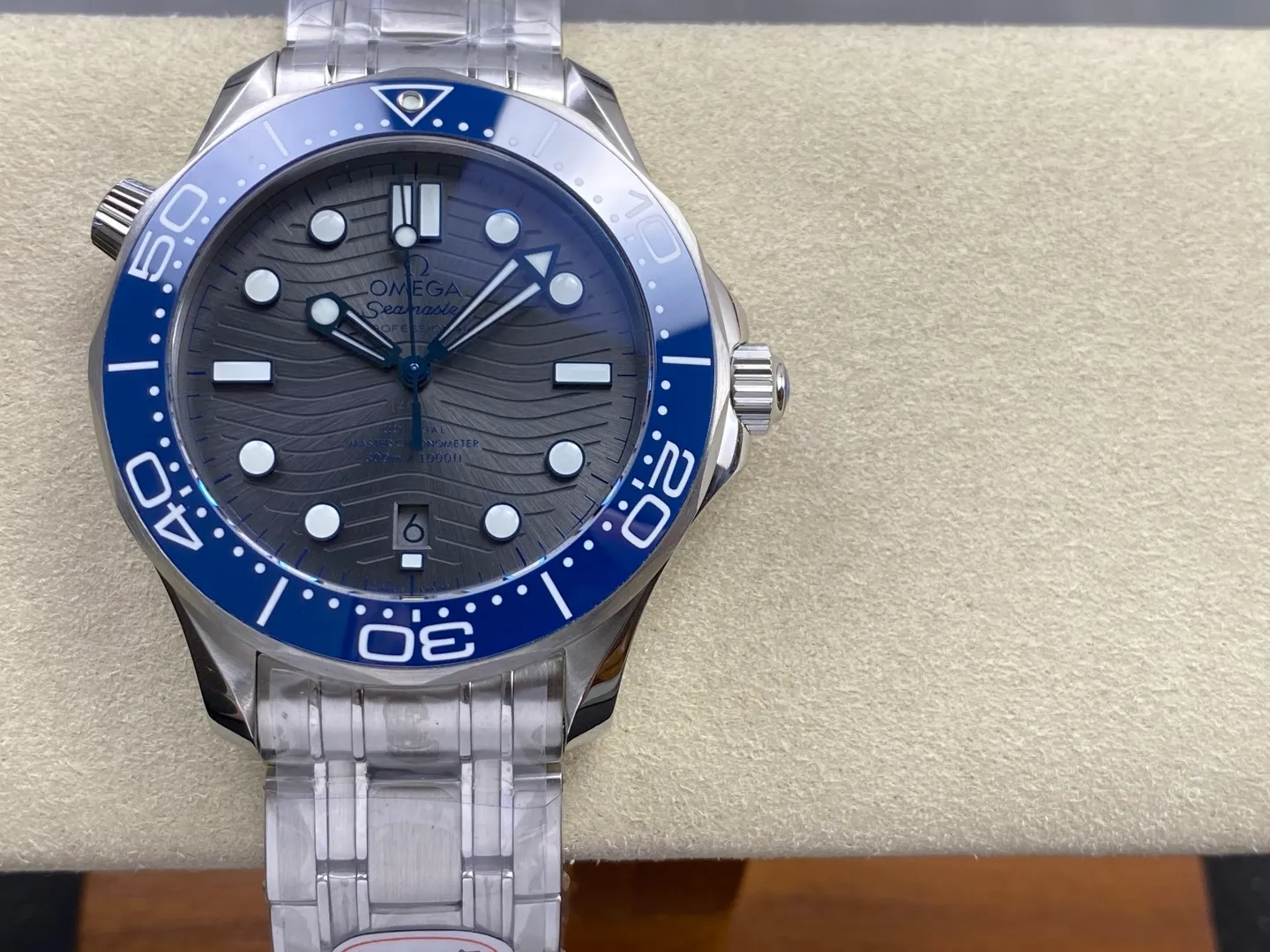 OMEGA Seamaster Diver 300M SS ORF 1:1 Best Edition Blue Ceramic Gray Dial on SS Bracelet (Free Spring) 30 315c80565eb3f52 AMO Watch