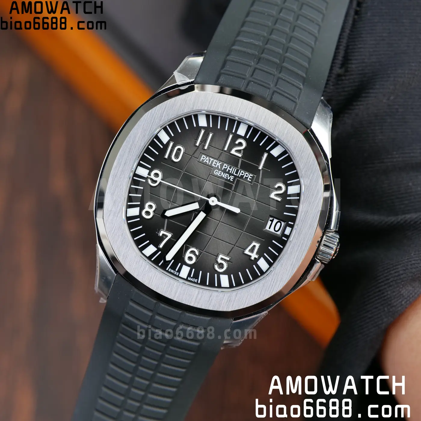 PP Aquanaut 5167 SS DDF 1:1 Best Edition Gray Dial on Black Rubber Strap DD324 28 3362229b7cd23f2 AMO Watch