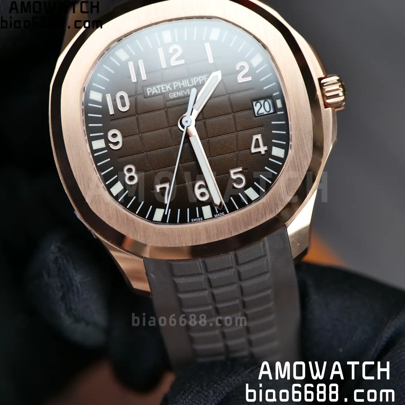 PP Aquanaut 5167R 40mm RG WSF 1:1 Best Edition Brown Dial On Brown Strap Super Clone DD330 Weighted 136g 99 33669918a3041df AMO Watch
