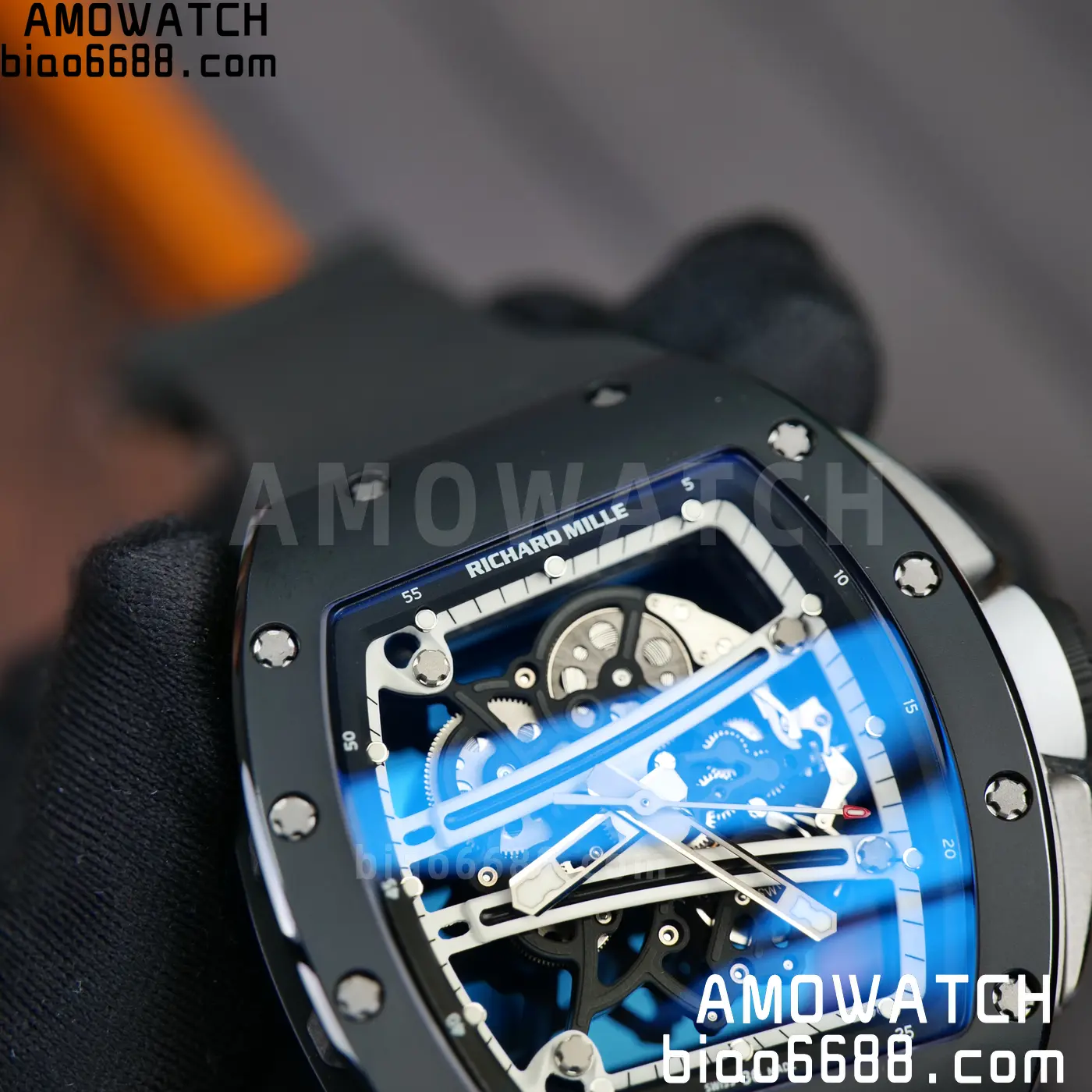 RICHARD MILLE RM61-01 RM6101 A9F 1:1 Best Edition Black Bezel White Strap RMUL3 Free Sprung 99 3511910a0e2d362 阿默表行AmoWatch