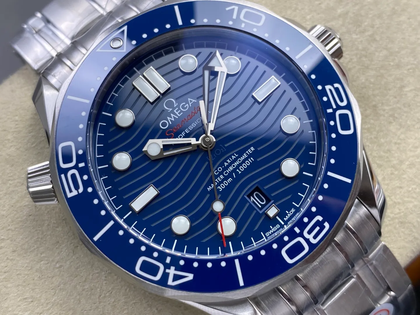 Seamaster Diver 300M SS ORF 1:1 Best Edition Blue Ceramic BlueDial on SS Bracelet (Free Spring) 29 37817df349064f9 AMO Watch