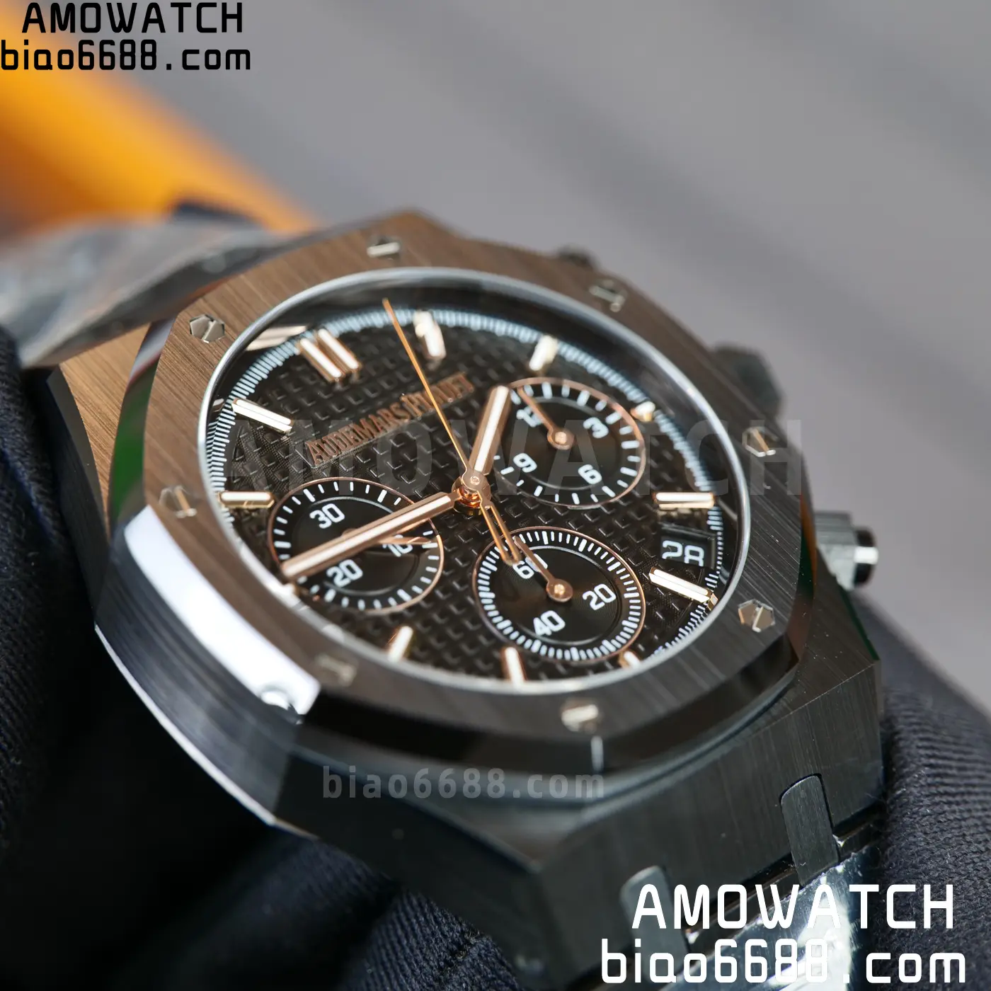 AP Royal Oak Chrono 26240 Black Ceramic ZF 1:1 Best Edition on Ceramic Bracelet SA4401 Super Clone V2 (Free Sprung) 83 38283ec63a01d23 AMO Watch