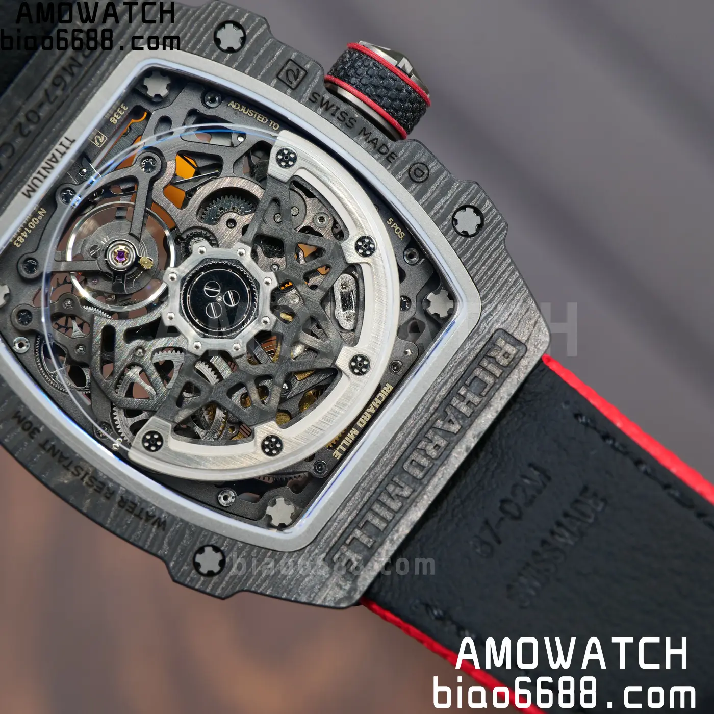 RICHARD MILLE RM67-02 Black NTPT RICH Factory 1:1 Italy Green/Red/White Skeleton Dial CRMA7 Super Clone 119 3968d03835dae4e 阿默表行AmoWatch