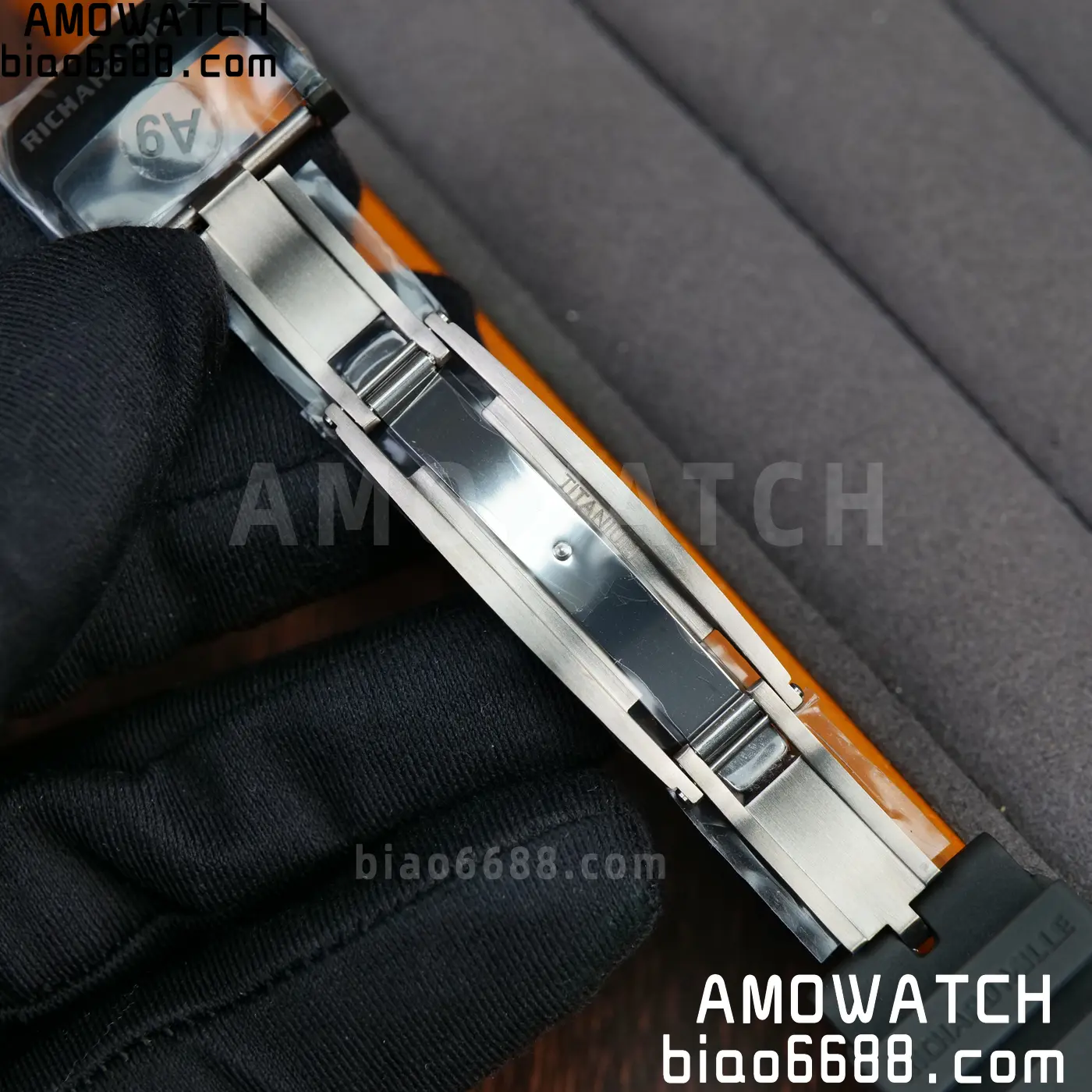 RICHARD MILLE RM61-01 RM6101 A9F 1:1 Best Edition Black Bezel Black Strap RMUL3 Free Sprung 112 39e1ffcb32898ab AMO Watch