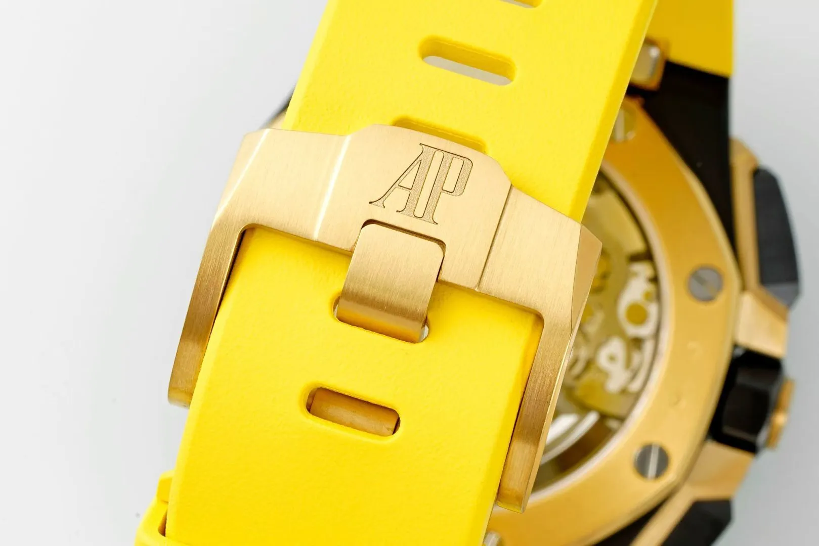 AP Royal Oak Offshore 26420 Black Ceramic DDF 1:1 Best Edition Black/YG Dial on Yellow Rubber Strap DD4401 Super Clone 27 3be18db427c0251 AMO Watch