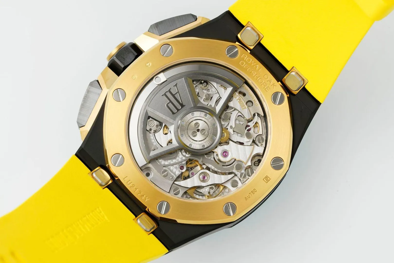 AP Royal Oak Offshore 26420 Black Ceramic DDF 1:1 Best Edition Black/YG Dial on Yellow Rubber Strap DD4401 Super Clone 26 3c0892dc5cad144 AMO Watch