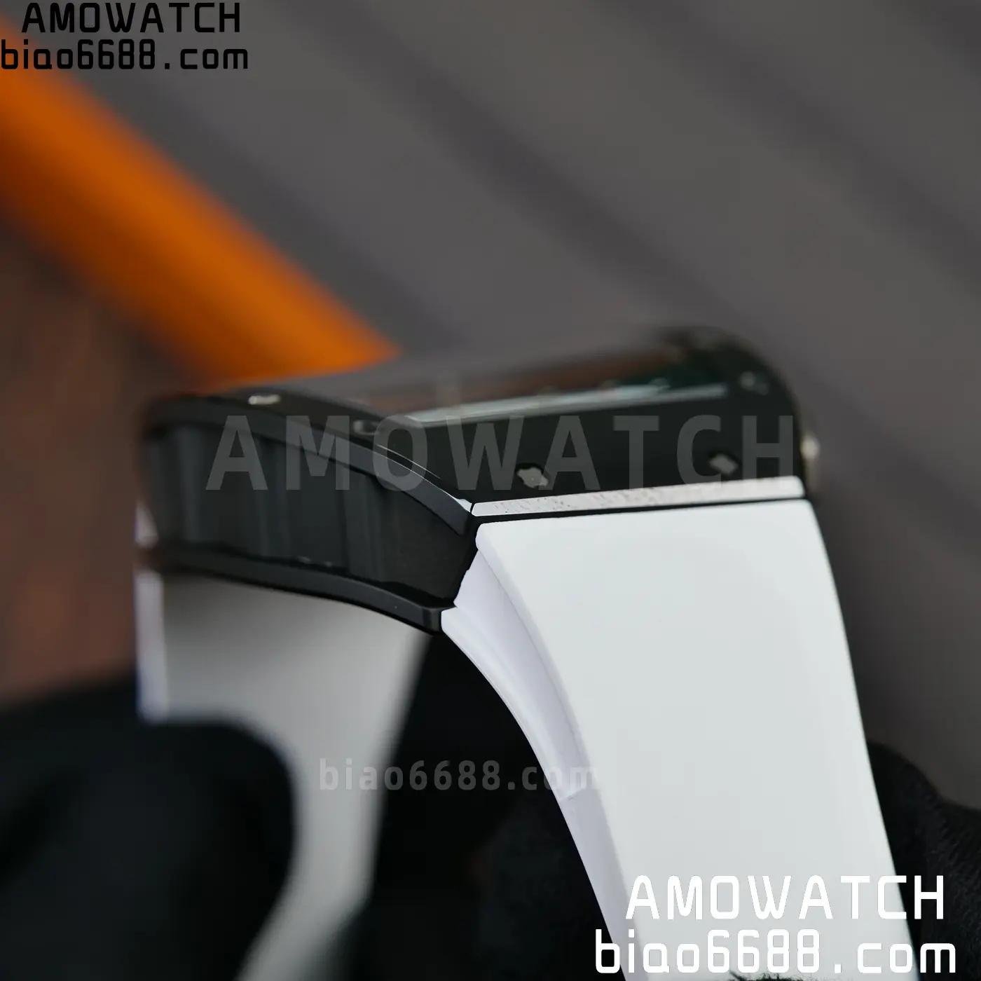 RICHARD MILLE RM61-01 RM6101 A9F 1:1 Best Edition Black Bezel on White Rubber Strap RMUL3 Free Sprung 88 3c2d644d3b5e1c8 AMO Watch