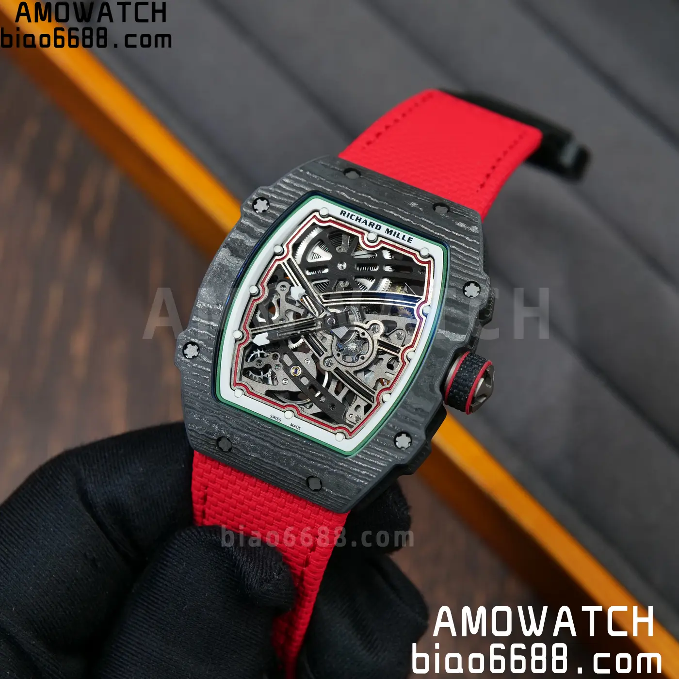 RICHARD MILLE RM67-02 Black NTPT RICH Factory 1:1 Italy Green/Red/White Skeleton Dial CRMA7 Super Clone 115 3f6f10b3289e452 阿默表行AmoWatch