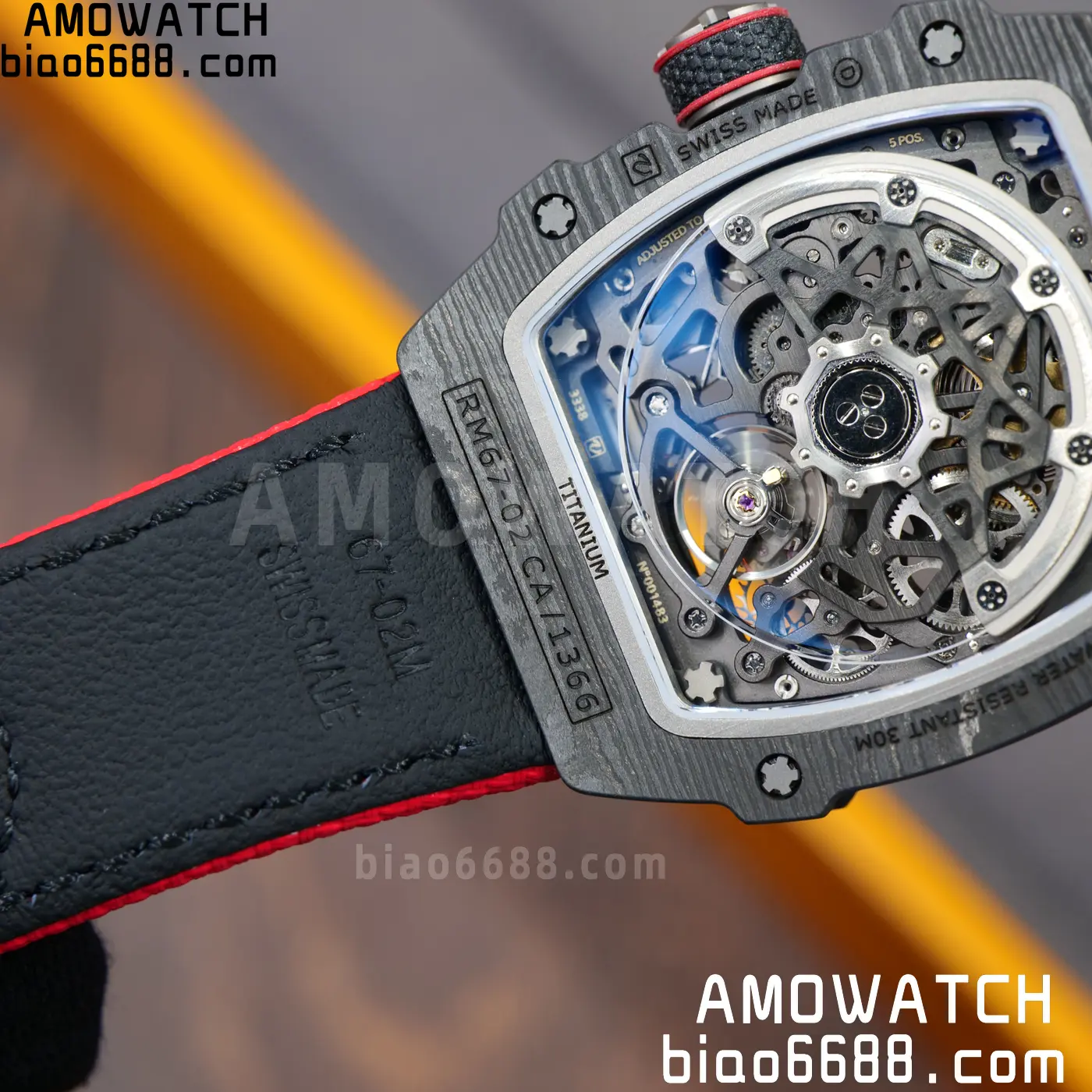 RICHARD MILLE RM67-02 Black NTPT RICH Factory 1:1 Italy Green/Red/White Skeleton Dial CRMA7 Super Clone 120 402952adb0238c9 阿默表行AmoWatch