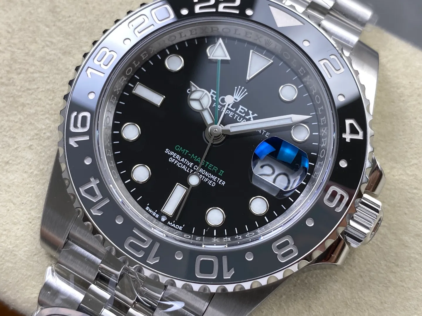 Rolex GMT-Master II 126710 BLNR 904L Steel RICH Bruce Wayne 1:1 Best Edition on Jubilee Bracelet JH3285 (Free Sprung) V2 44 4161e84c6c59a1a 阿默表行AmoWatch
