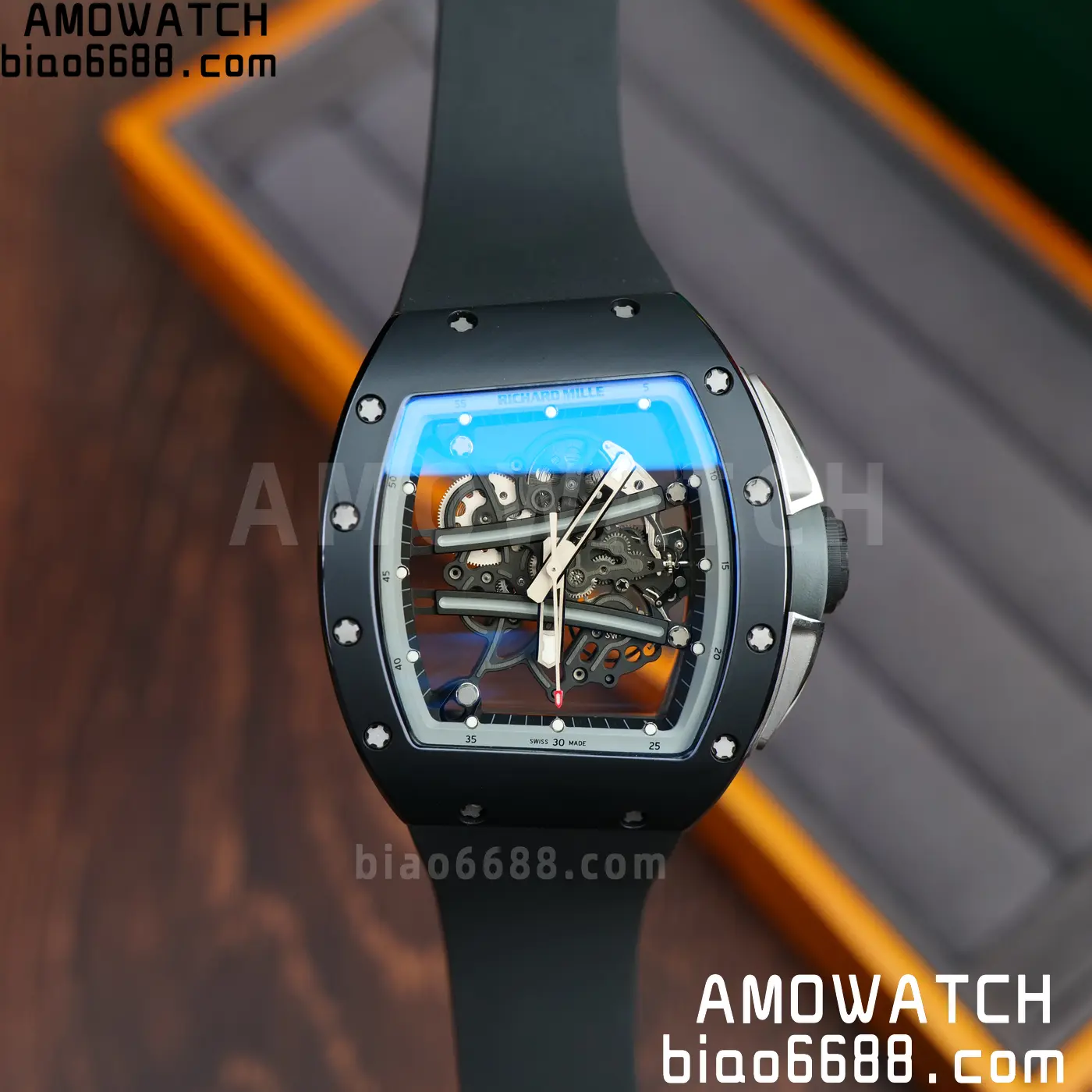 RICHARD MILLE RM61-01 RM6101 A9F 1:1 Best Edition Black Bezel on Black Rubber Strap RMUL3 Free Sprung 58 41b19b7bacf54a1 阿默表行AmoWatch