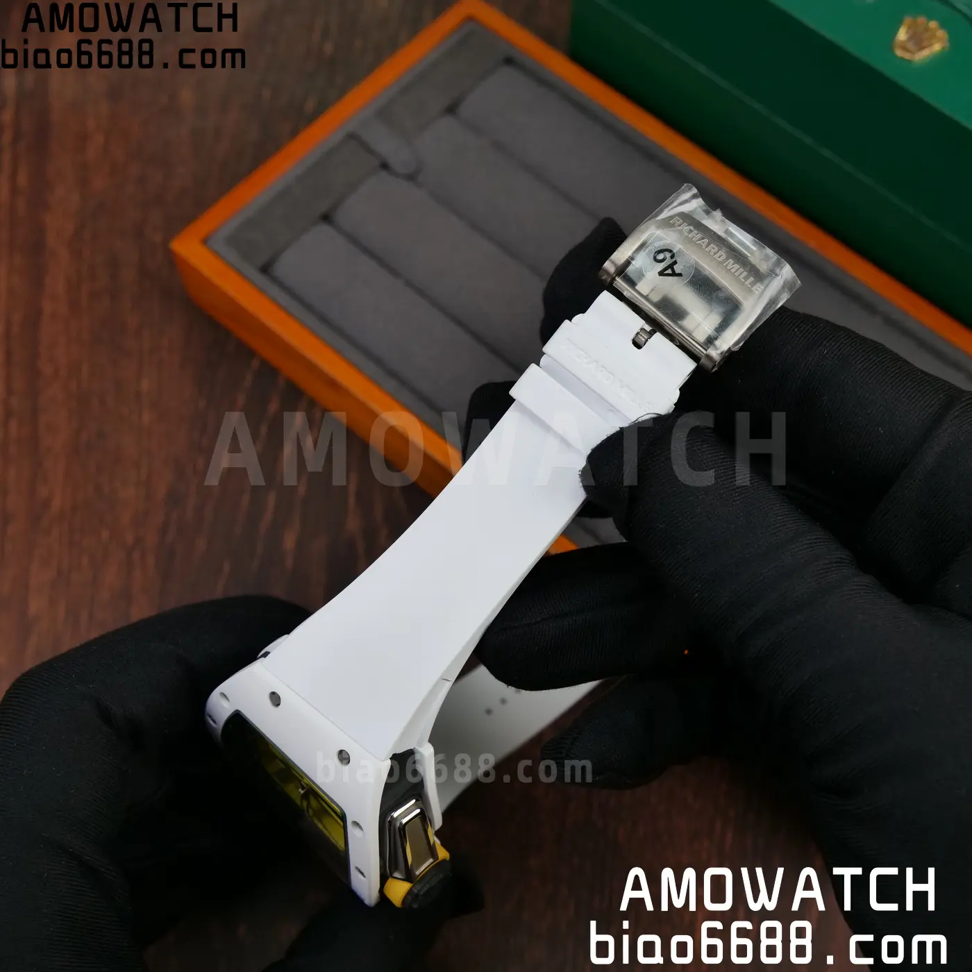 RICHARD MILLE RM61-01 RM6101 A9F 1:1 Best Edition White Bezel on White Rubber Strap RMUL3 Free Sprung 89 458e89e0d0fc9cf AMO Watch