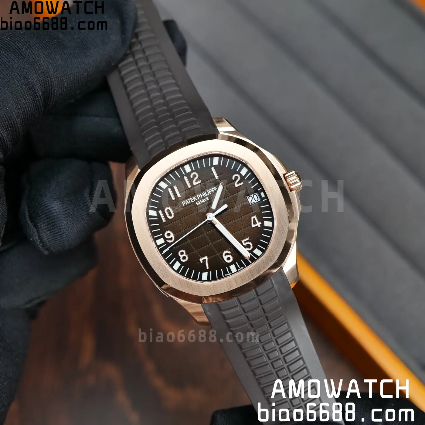 PP Aquanaut 5167R 40mm RG WSF 1:1 Best Edition Brown Dial On Brown Strap Super Clone DD330 Weighted 136g 83 466e11def2453a1 AMO Watch