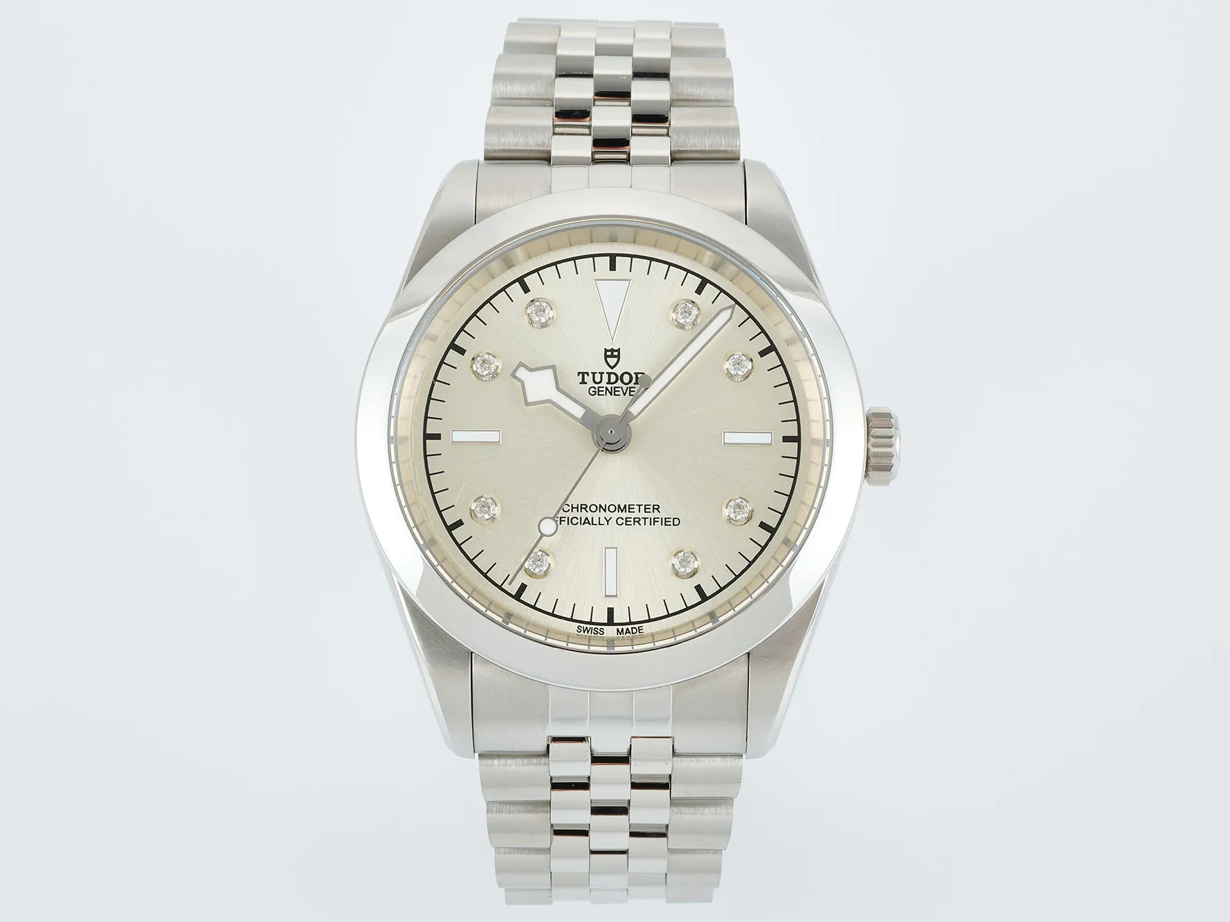 Tudor Black Bay One 41 SS HTF 1:1 Best Edition Silver Diamonds Dial on SS Bracelet A26J 19 47deb9eb452f412 AMO Watch