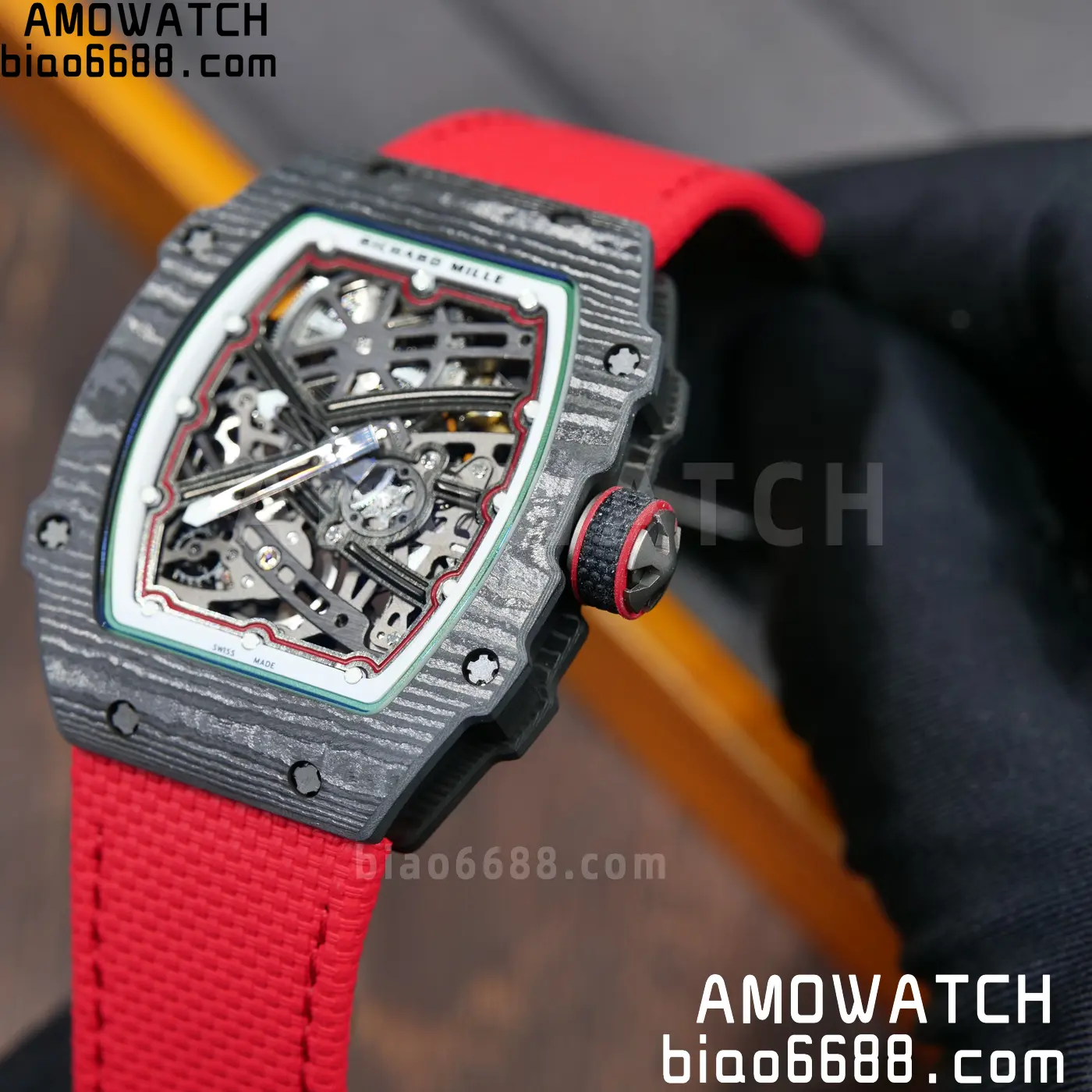 RICHARD MILLE RM67-02 Black NTPT RICH Factory 1:1 Italy Green/Red/White Skeleton Dial CRMA7 Super Clone 103 491c389a816c0e3 阿默表行AmoWatch