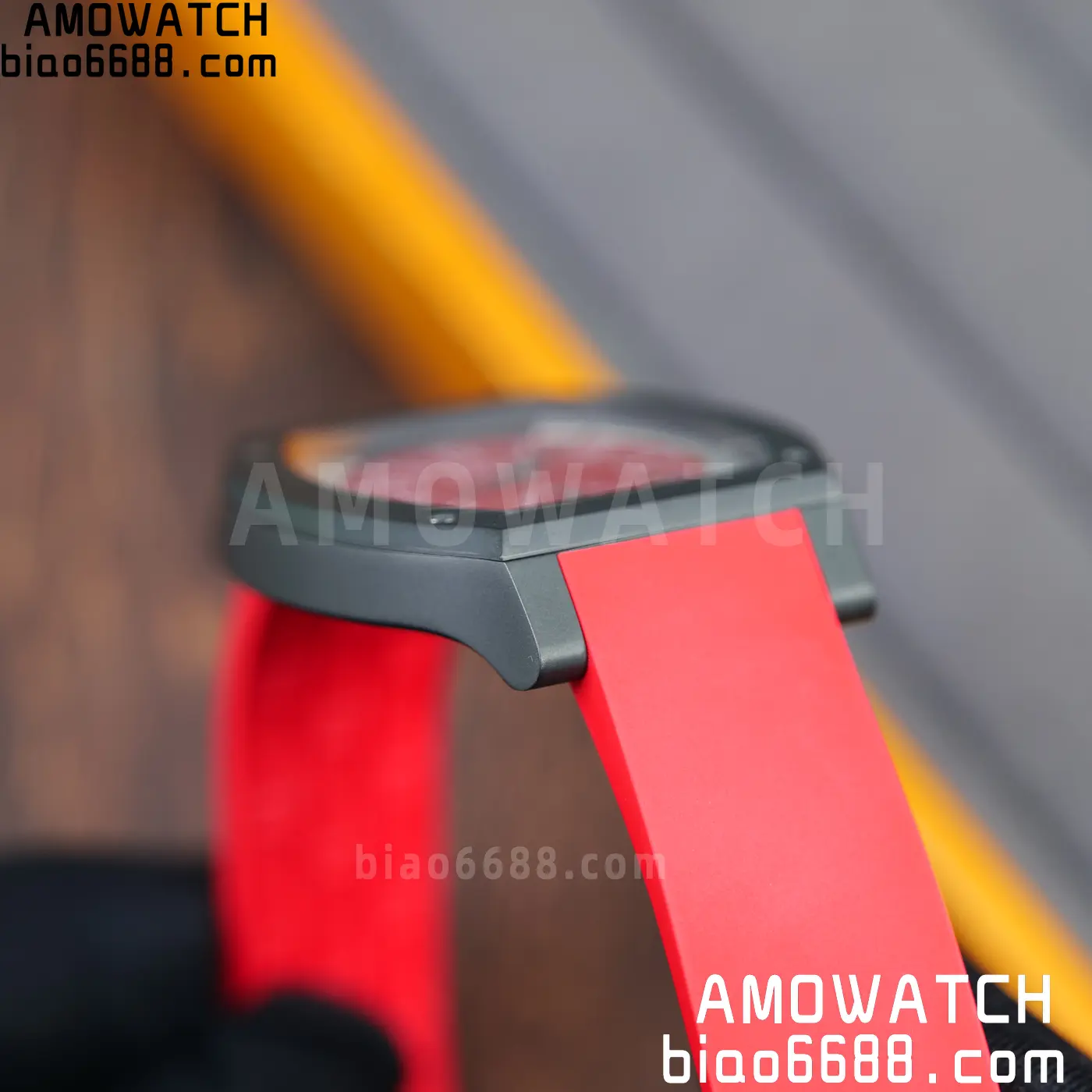 F.P.Journe Elegante PVD FPJF Best Edition Red Dial on Red Rubber Strap Quartz 69 4cceba36d0c8151 阿默表行AmoWatch