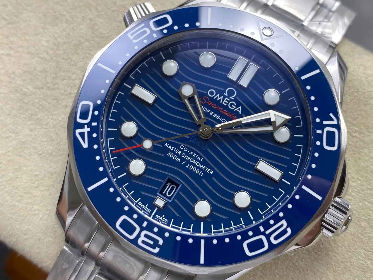 Seamaster Diver 300M SS ORF 1:1 Best Edition Blue Ceramic BlueDial on SS Bracelet (Free Spring) 30 4d44712a67c0a1b AMO Watch