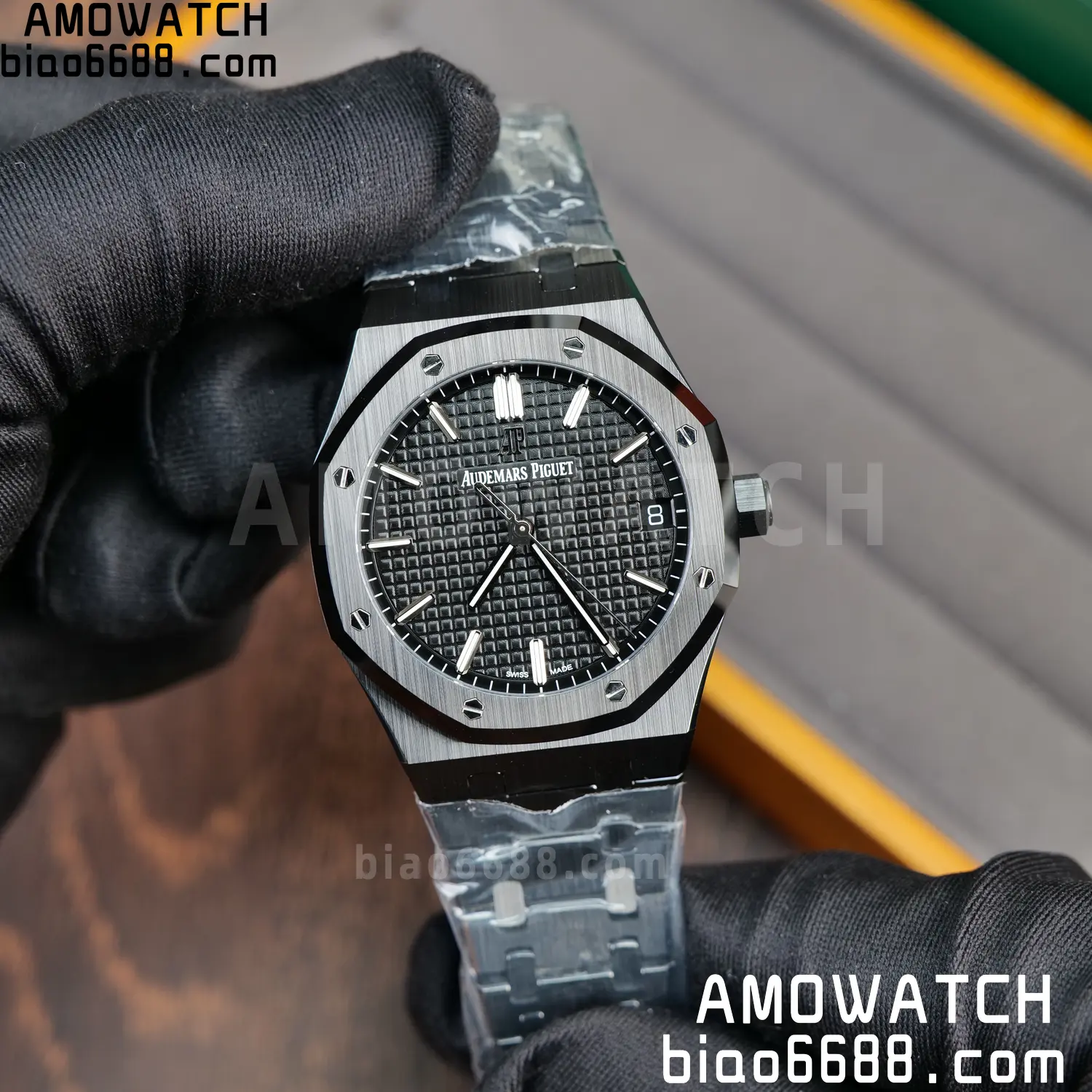 AP Royal Oak 41mm 15500 Black Ceramic ZF 1:1 Best Edition Black Dial on Ceramic Bracelet SA4302 Free Spring 84 51c6e2fea72b2e4 AMO Watch